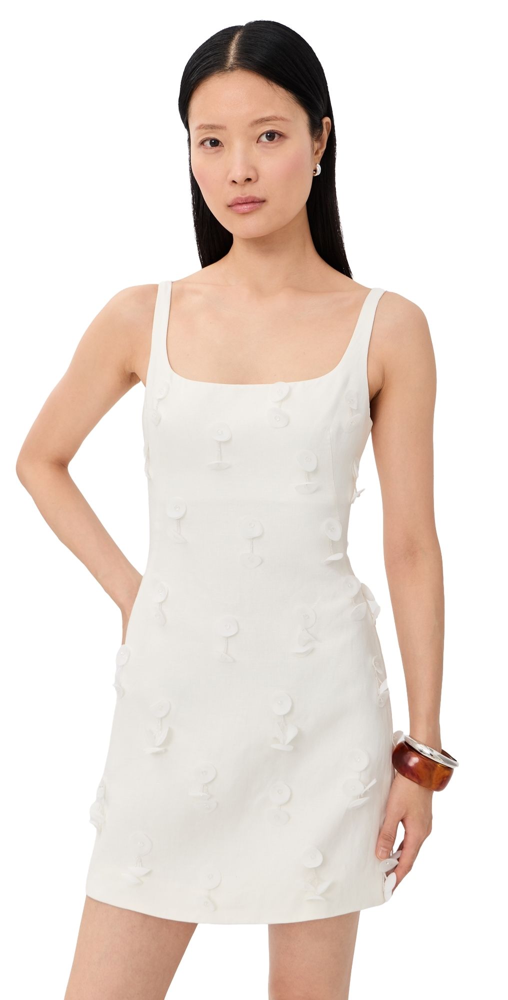 SIMKHAI Cailinn Mini Dress White 2