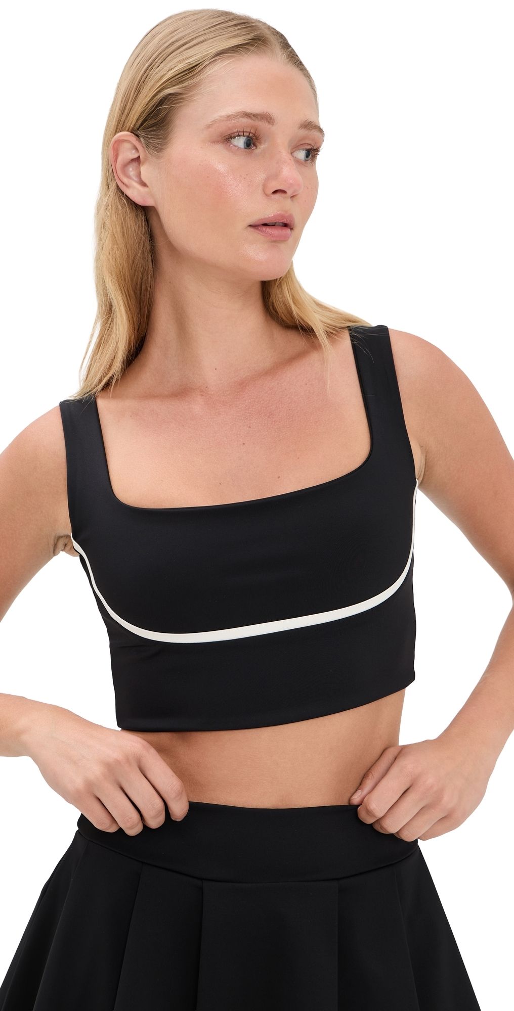 Port De Bras Blair Top Black / Chantilly M