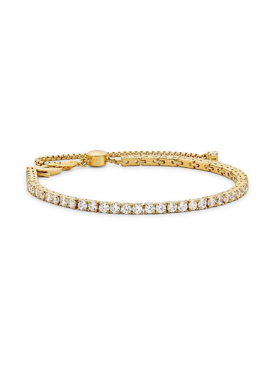 Women's Loveall 18K-Gold-Plated & Cubic Zirconia Bracelet - Gold