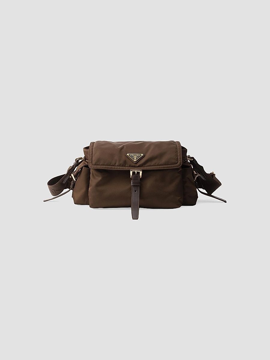 Prada Women's Medium Explore Re-Nylon Shoulder Bag - Dark Brown