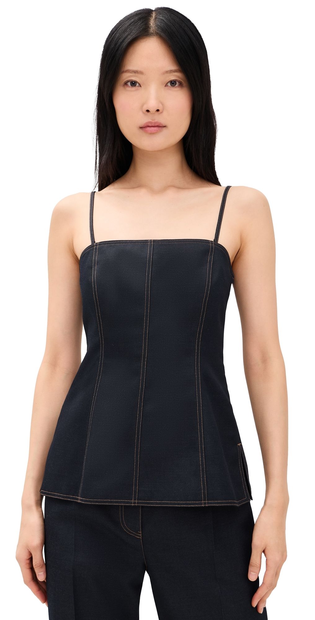 Helmut Lang Minimal Slip Top Navy Melange 10