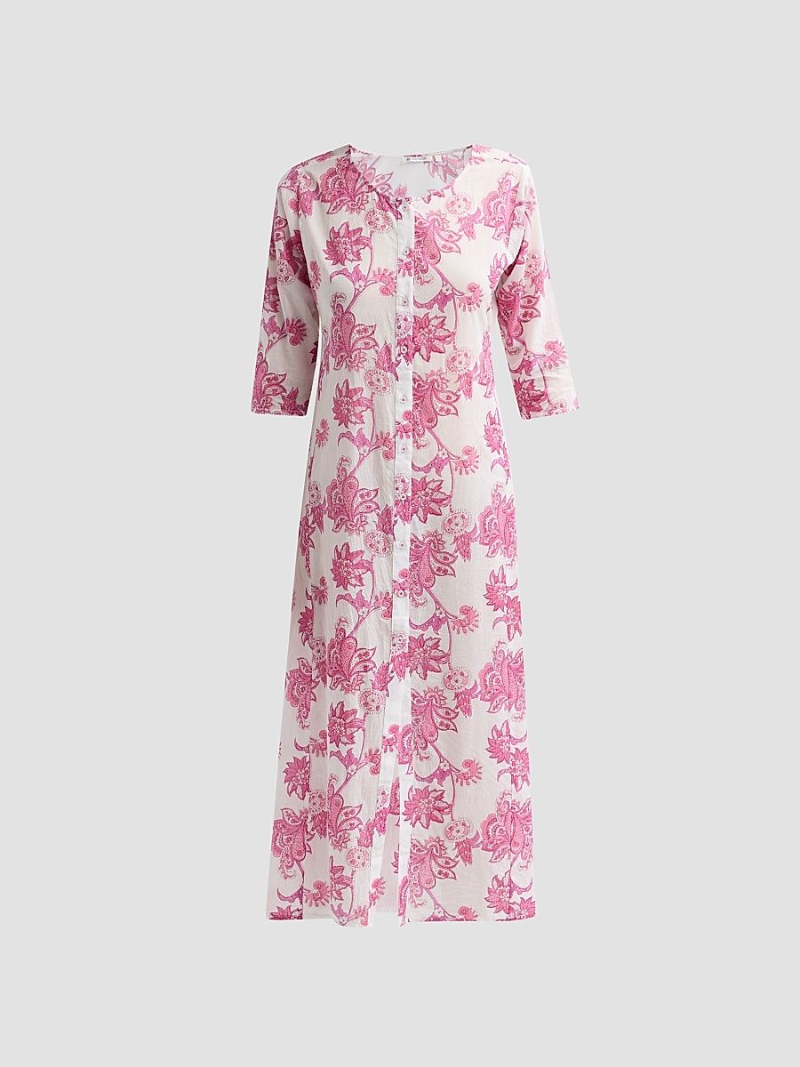 Women's Blair Long Kurta Dress - Pink - Size XS