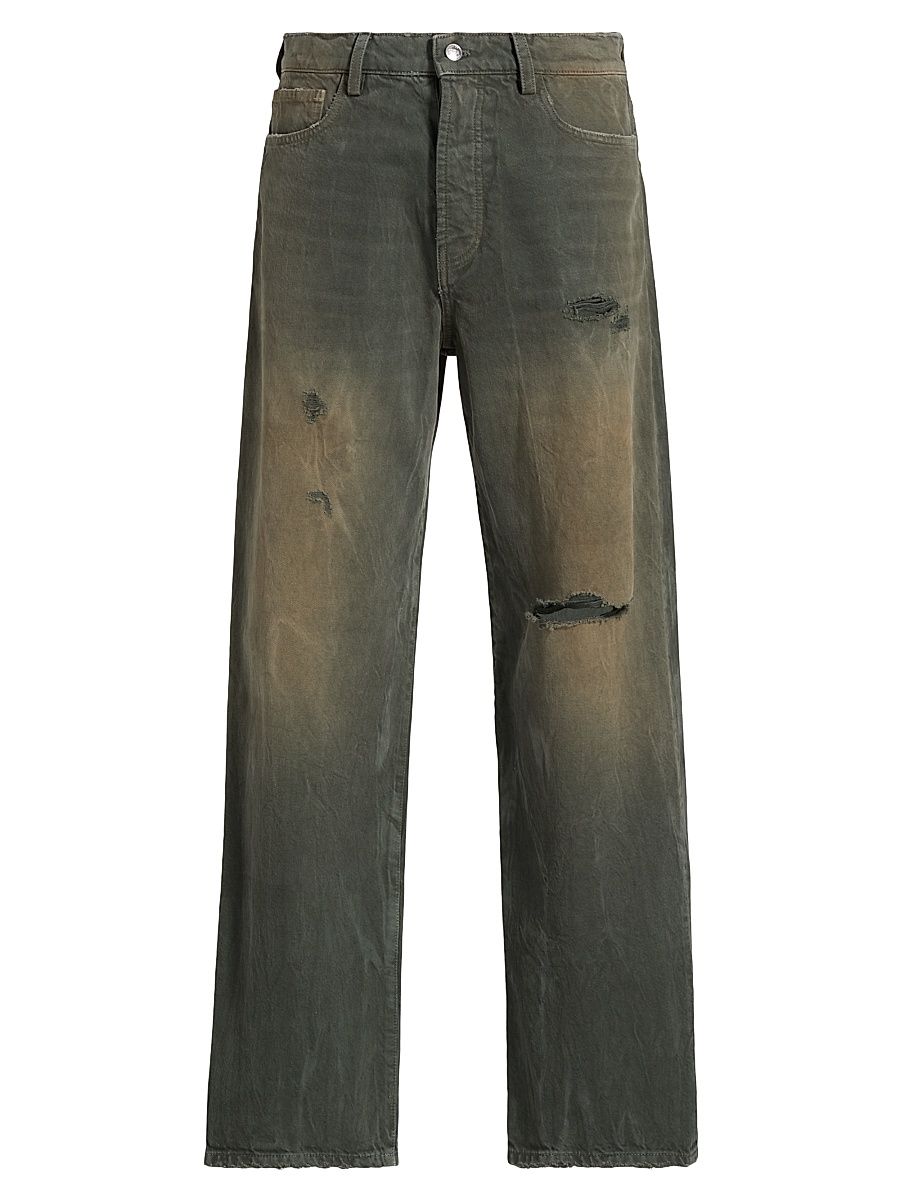 Men's Baggy Denim Jeans - Forest Wash - Size 36