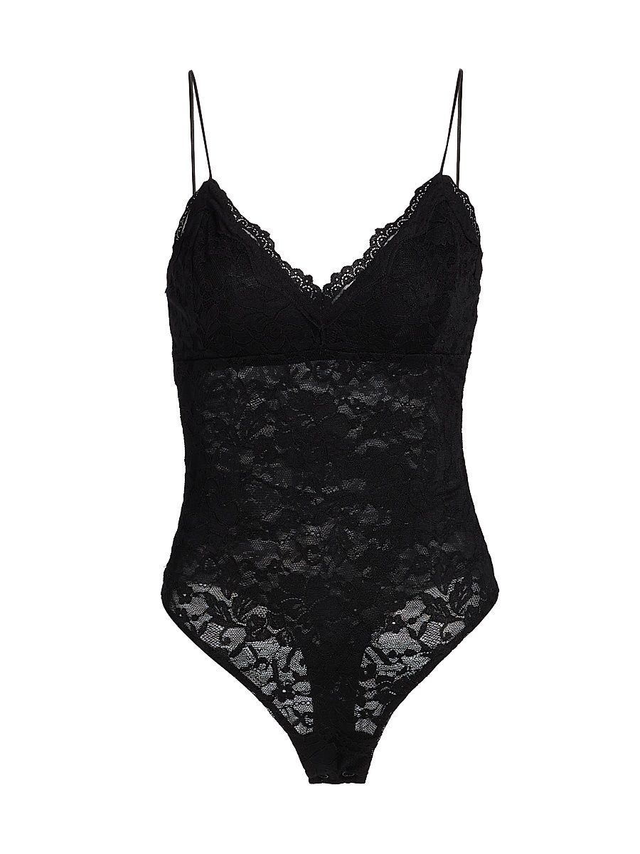 Women's Maddox Lace Bodysuit - Black - Size XL