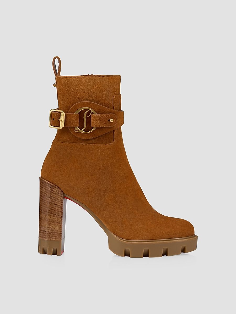 Christian Louboutin Women's Dianouchette Lug Booties - Toscan - Size 12