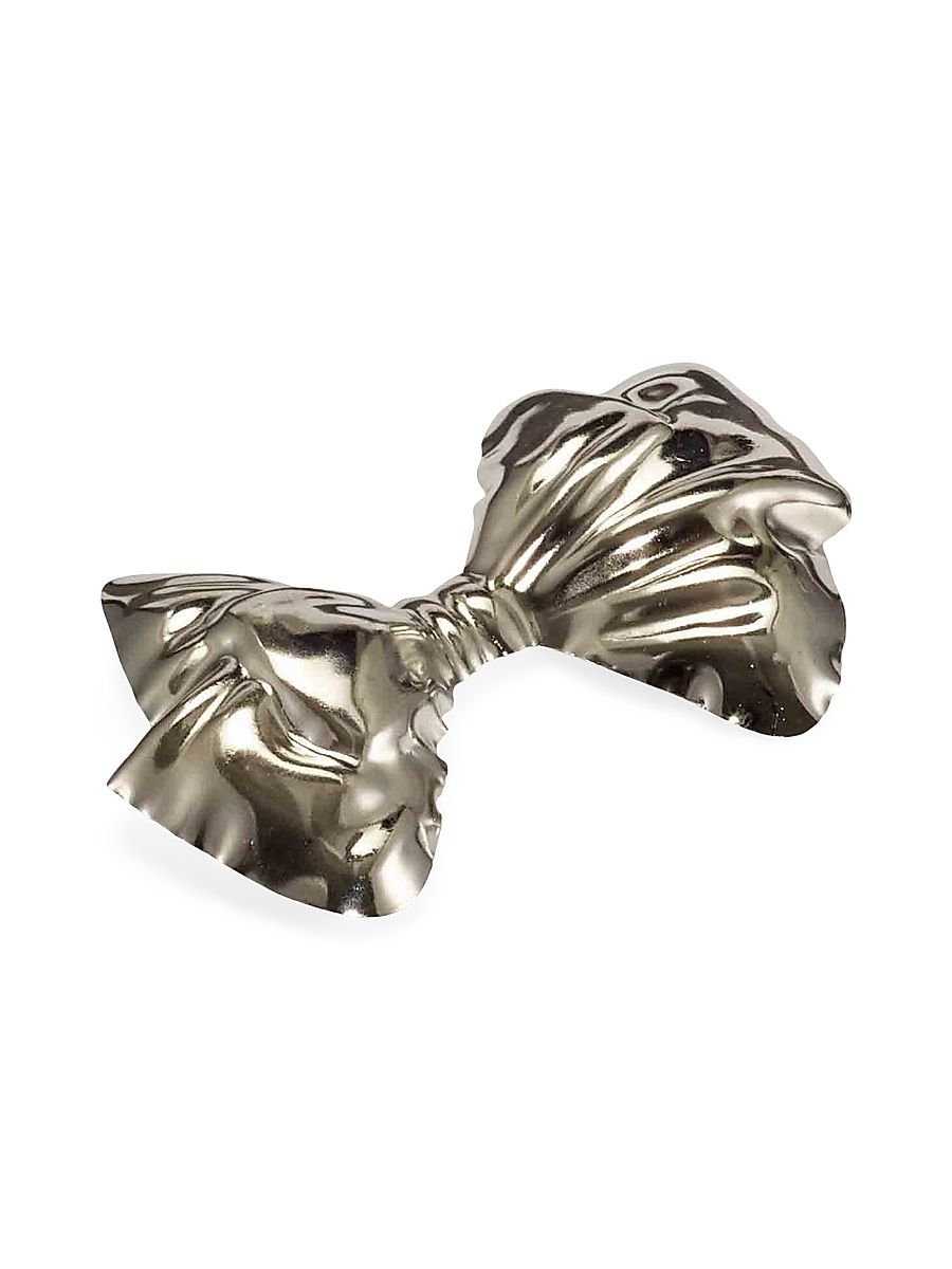 Women's Dolly Petite Bow Barrette - Rhodium