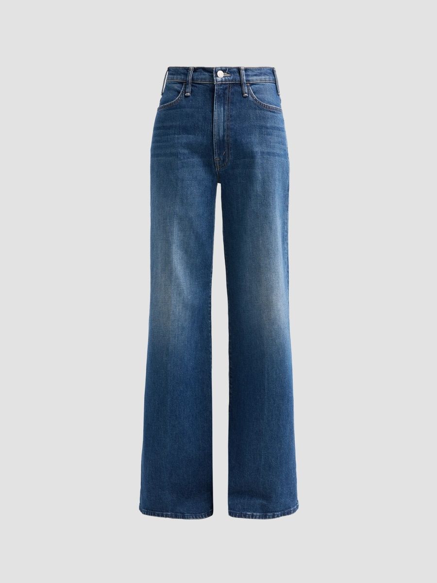 Mother Women's The Hustler Roller Sneak Stretch Flare Jeans - Naughty By Nature - Size 24