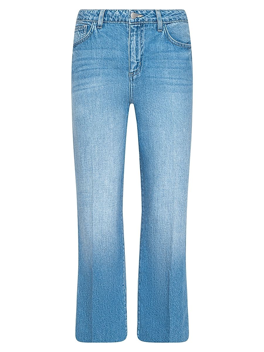 Women's Wanda High-Rise Crop Wide-Leg Jeans - Anaheim - Size 32