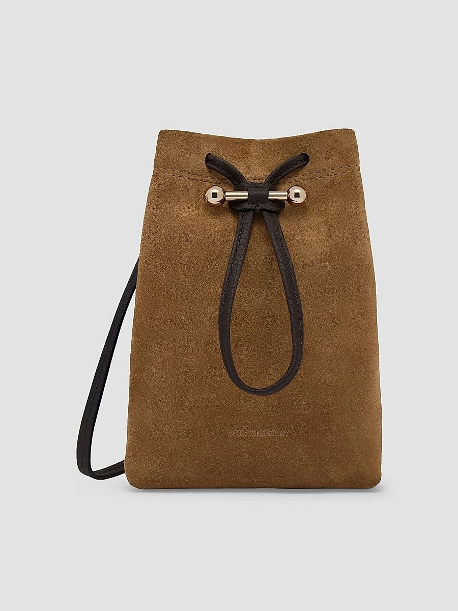 Women's Osette Suede Convertible Pouch - Toffee Espresso