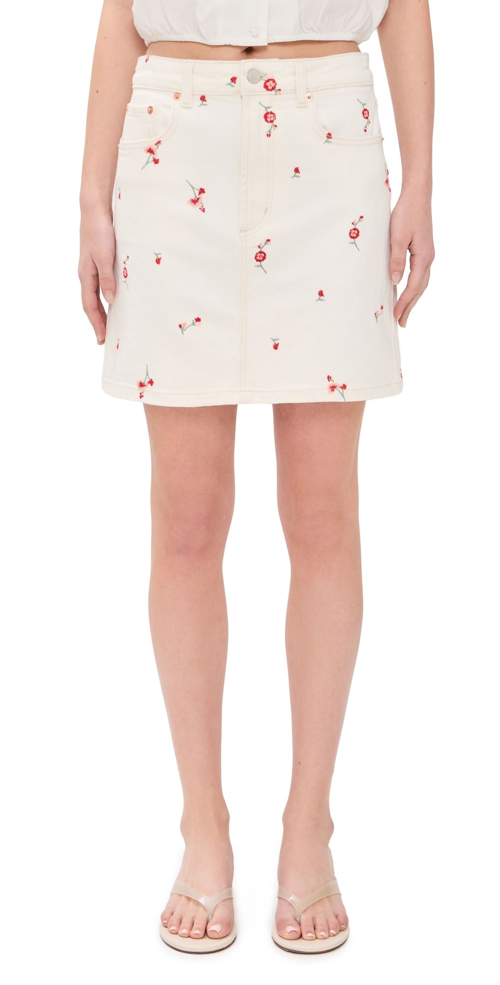 RAILS Burbank Skirt Ecru Romantic Floral 27