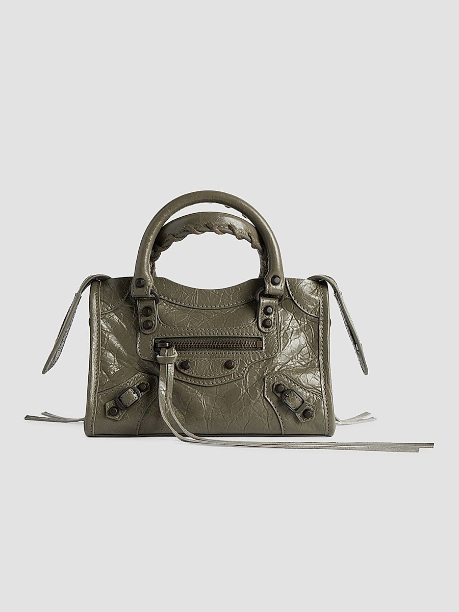Balenciaga Women's Le City Top Handle Bag - Army Green