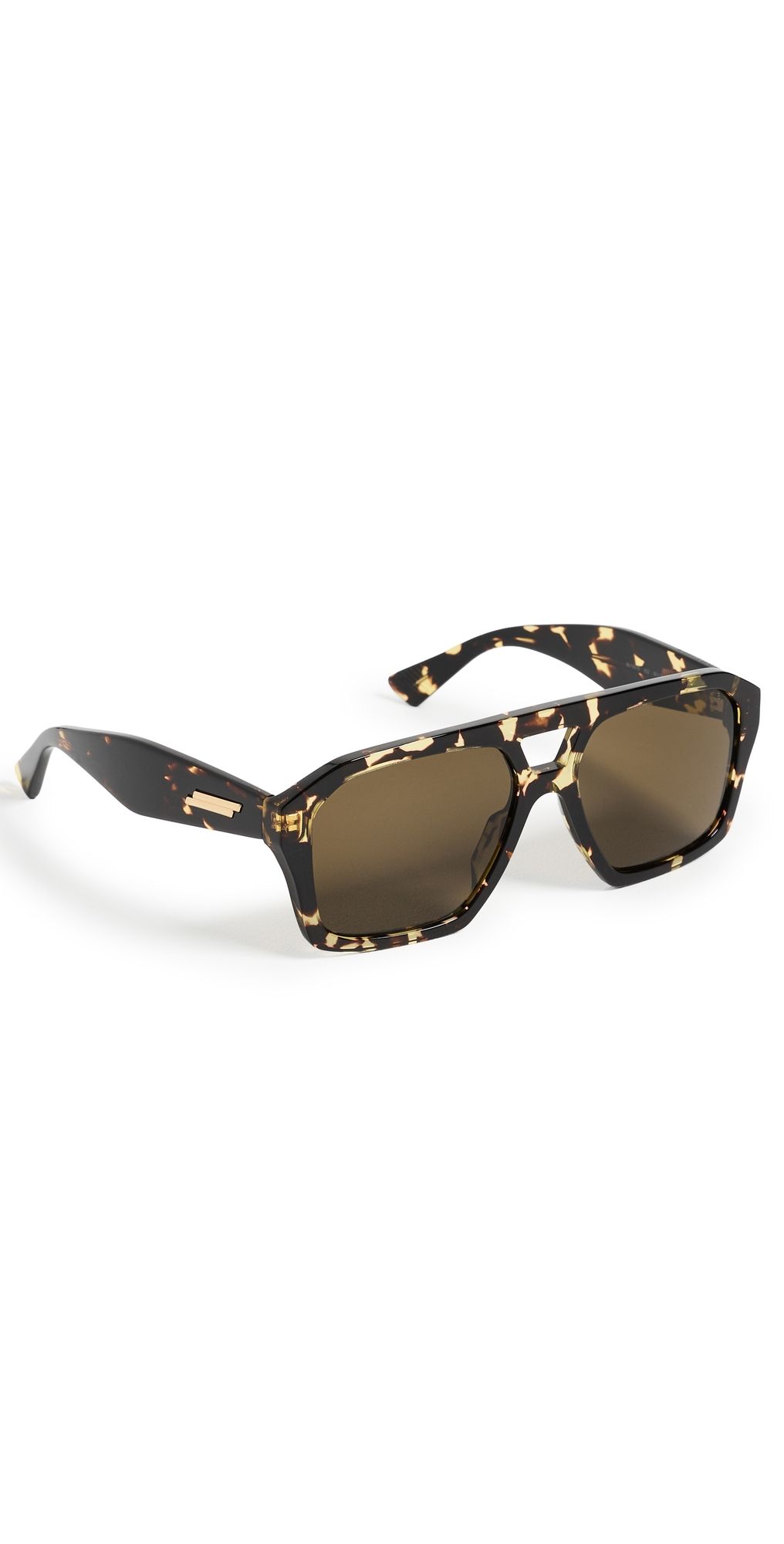 Bottega Veneta Aviator Sunglasses Havana-Havana-Brown One Size