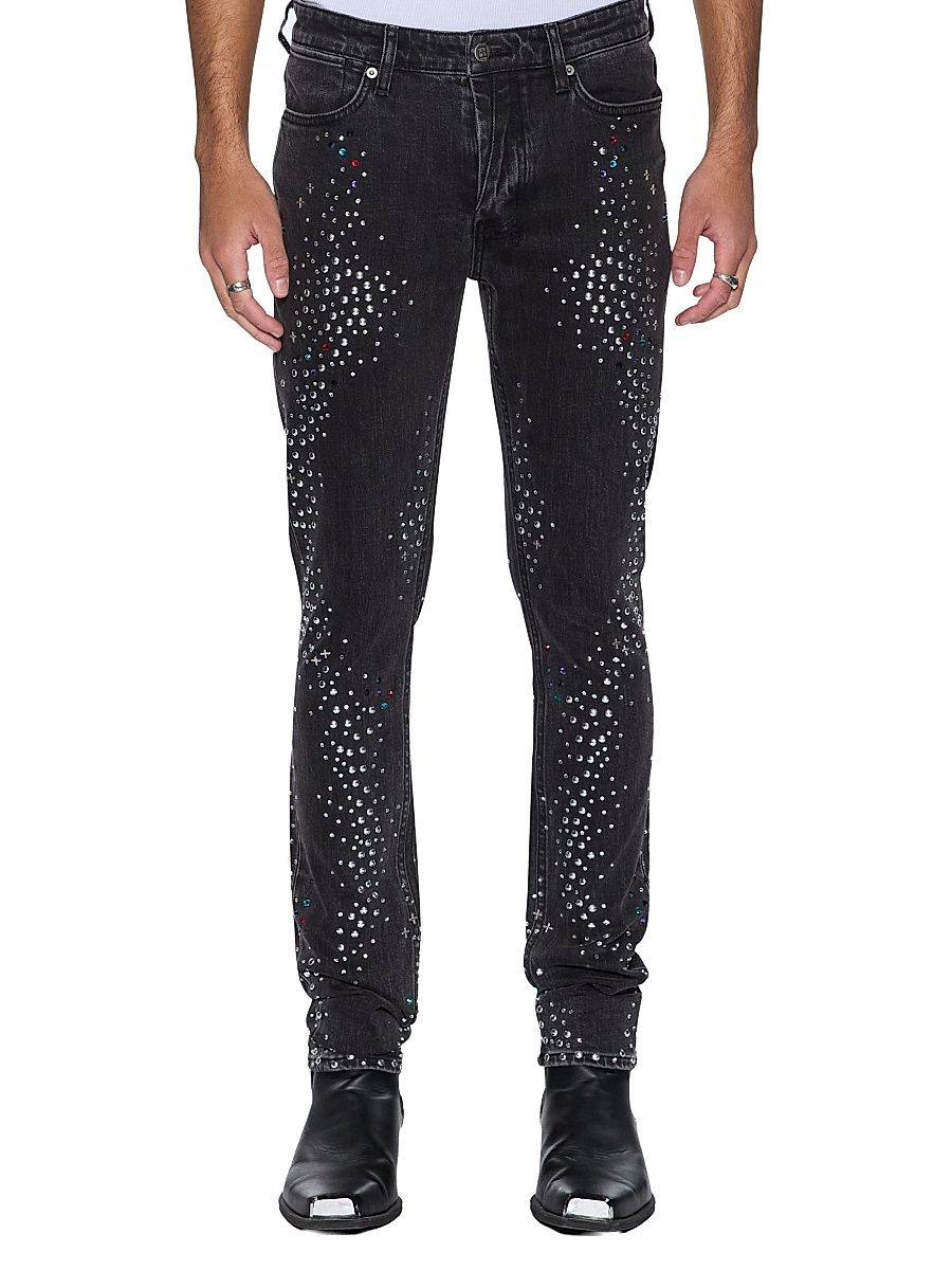 Men's Neo-Nostalgia Van Winkle Renaissance Skinny Jeans - Black - Size 38