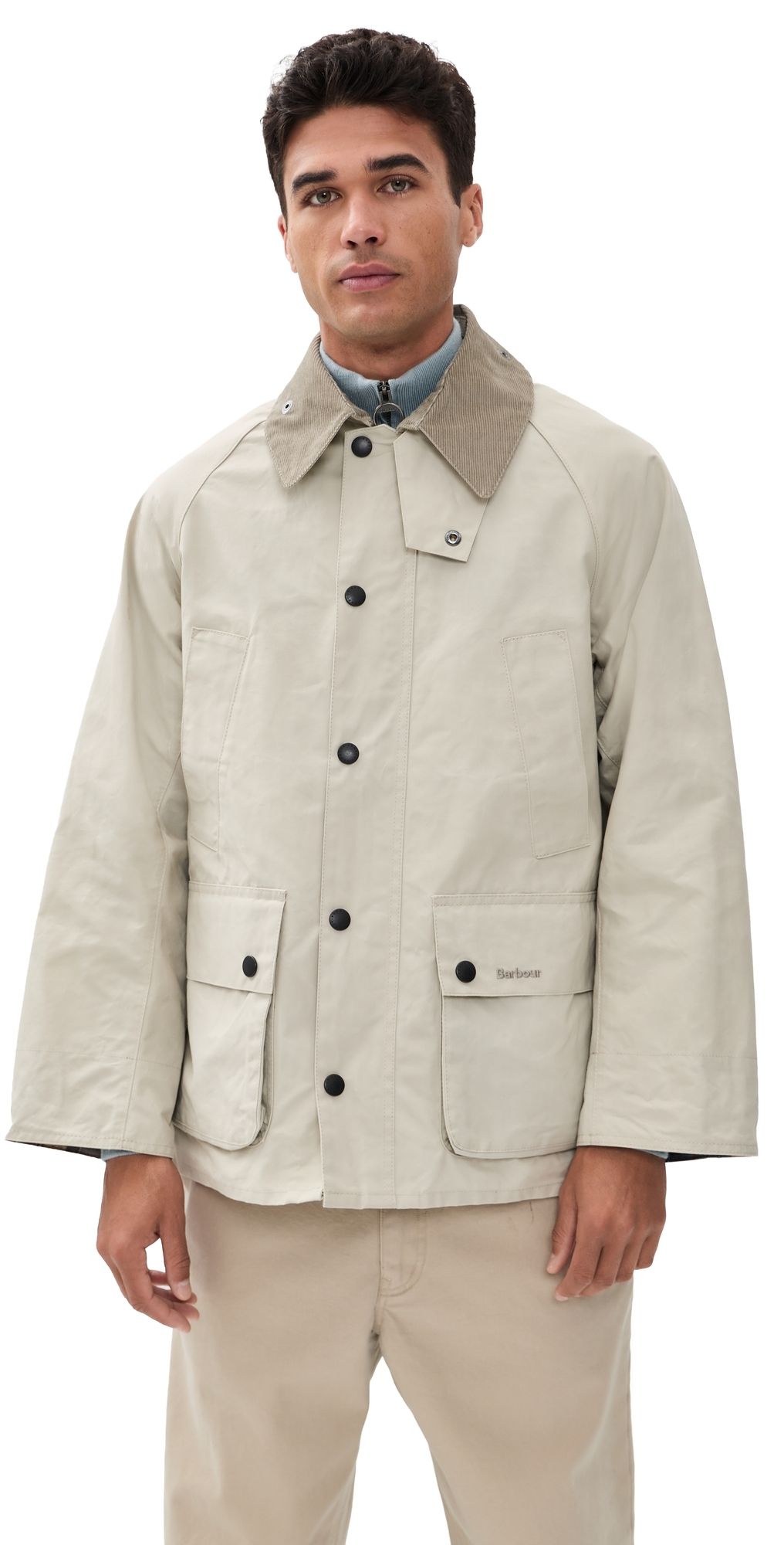 Barbour Oversized Bedale Cotton Jacket Clay 42