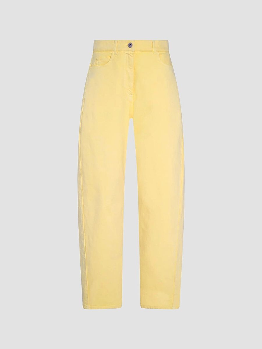 Women's Denim Curved Jeans - Daffodil - Size 4