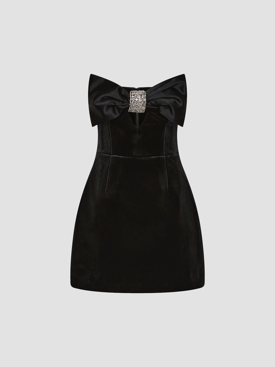 Rebecca Vallance Women's Imogen Strapless Mini Dress - Black - Size 0