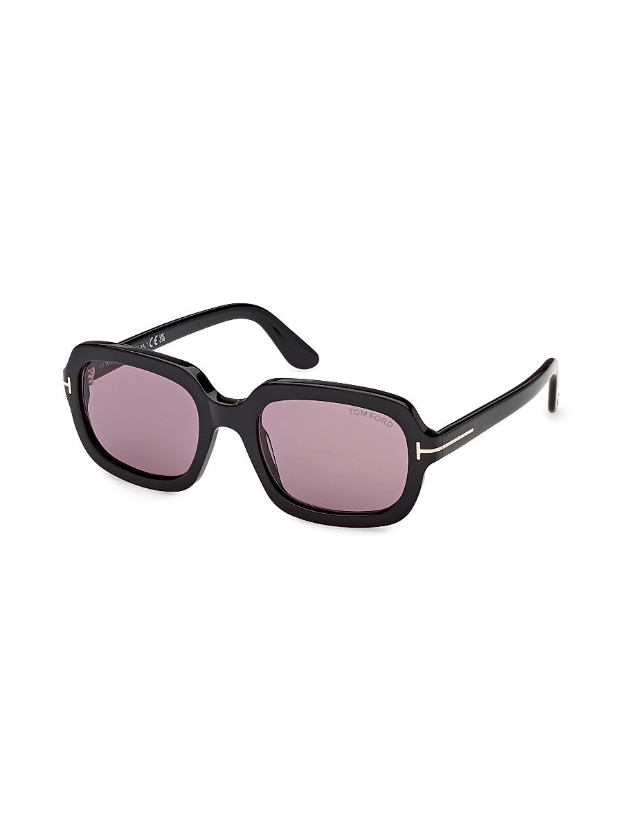 Women's Lana-02 53MM Square Sunglasses - Black Violet