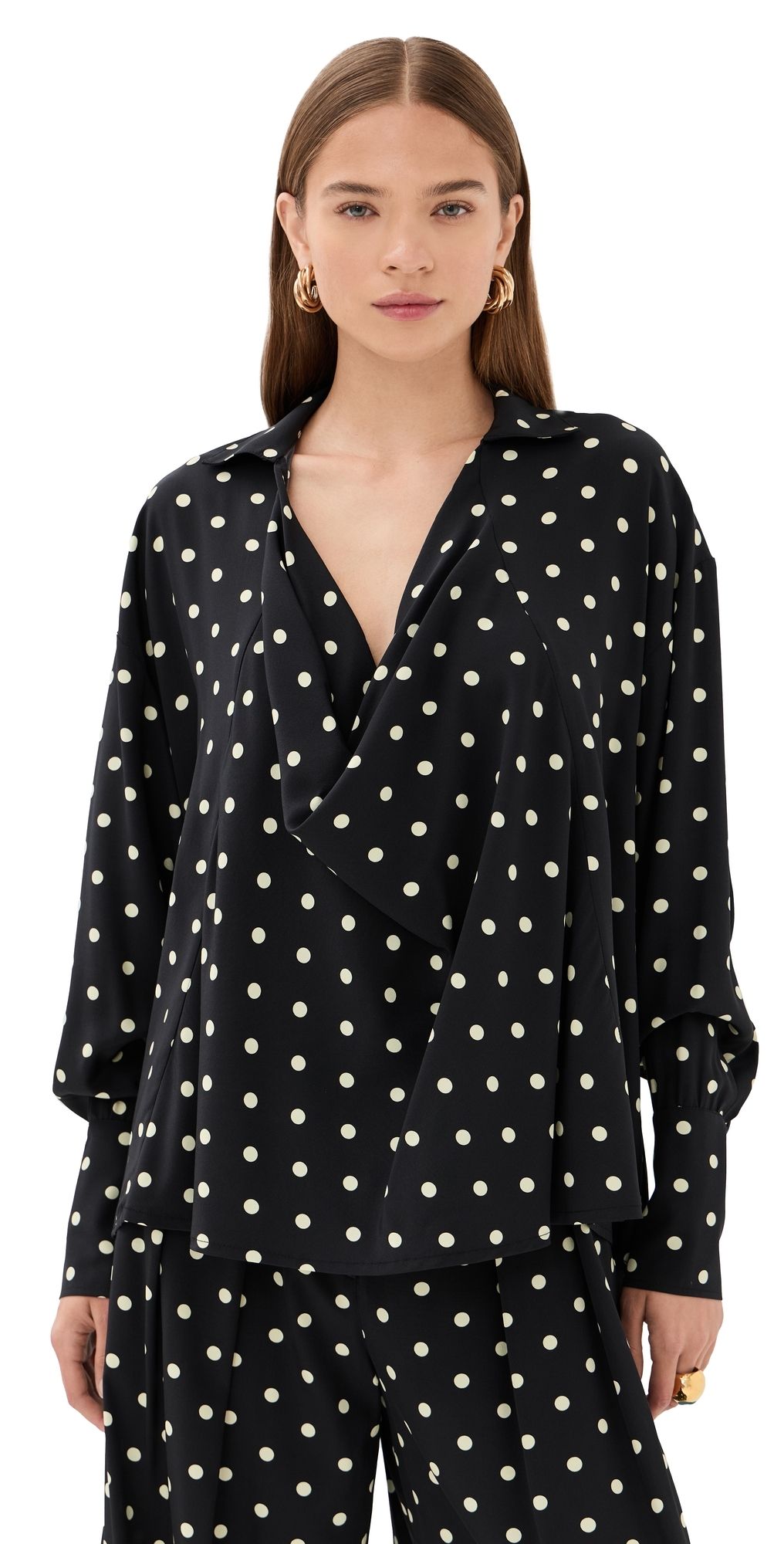 FRANÇOISE Malgosia Blouse Polka Dot Black And White 36
