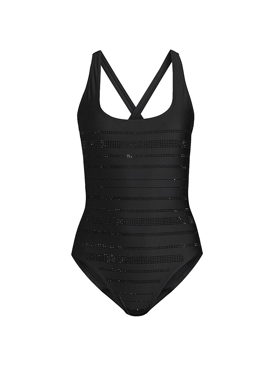 Women's Stevie One-Piece Swimsuit - Black - Size XL