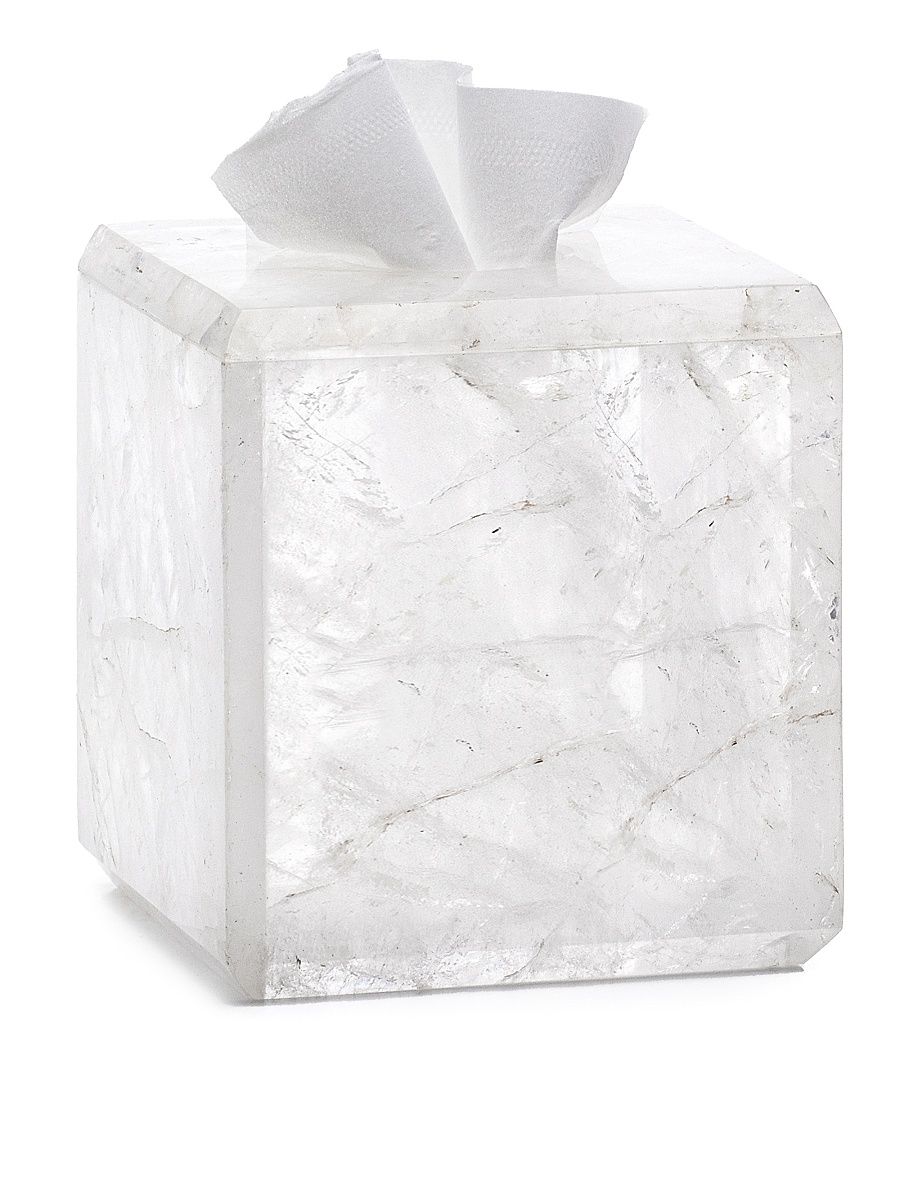 Rockwell Clear Tissue Box Cover - Clear