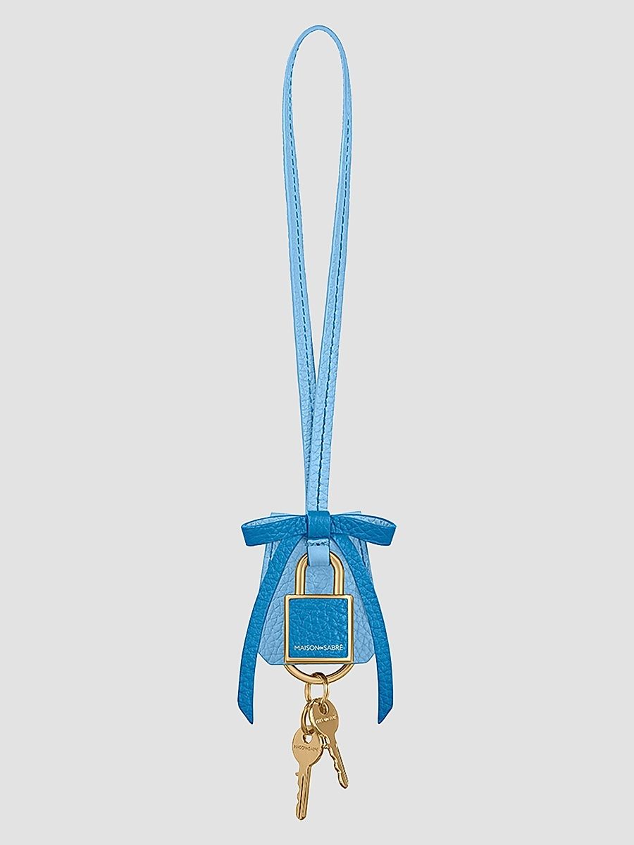 Women's The Bow Padlock Charm - Sky Lapis