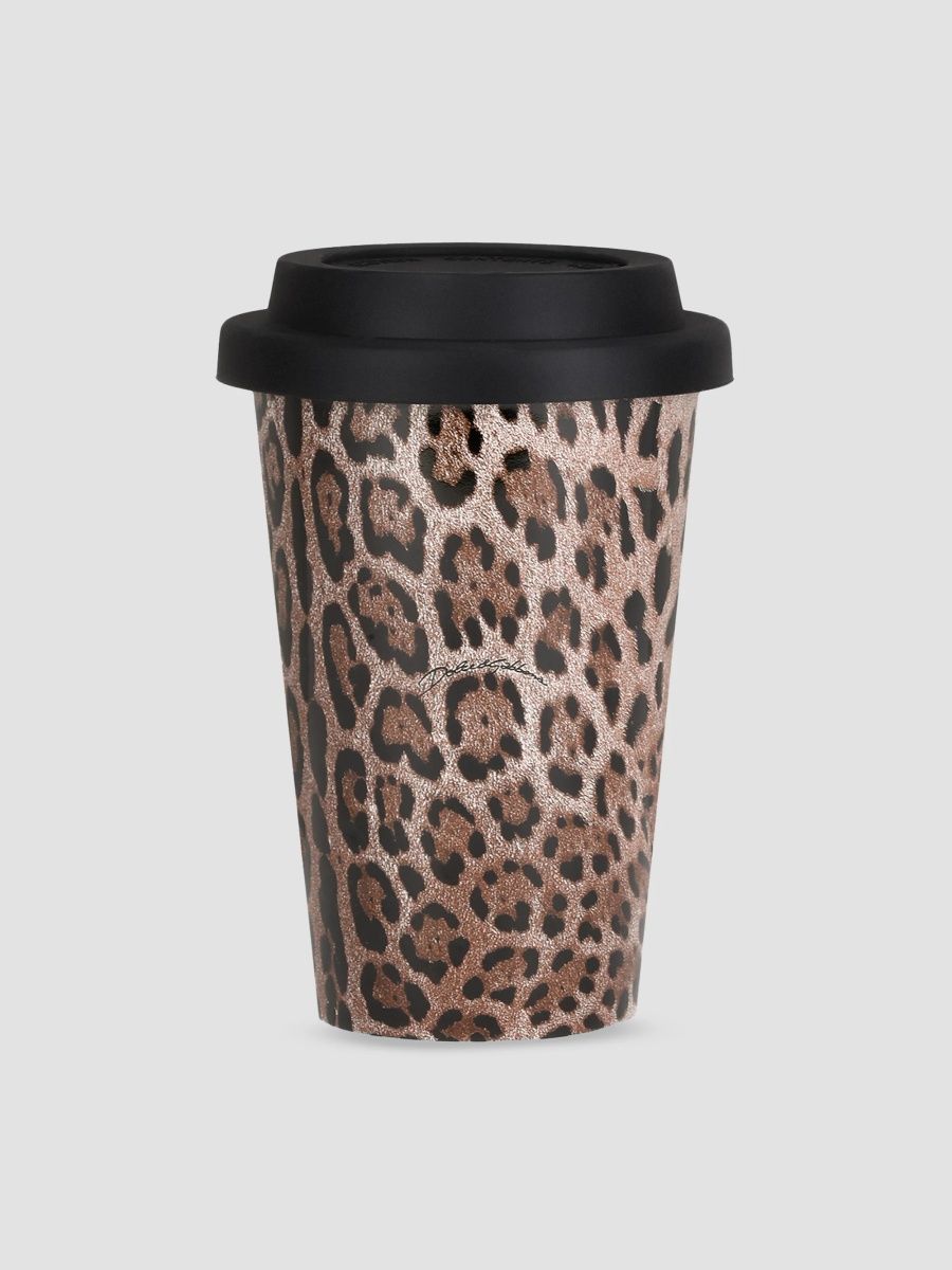 Dolce & Gabbana Leopard-Print Ceramic Travel Mug - Leopard