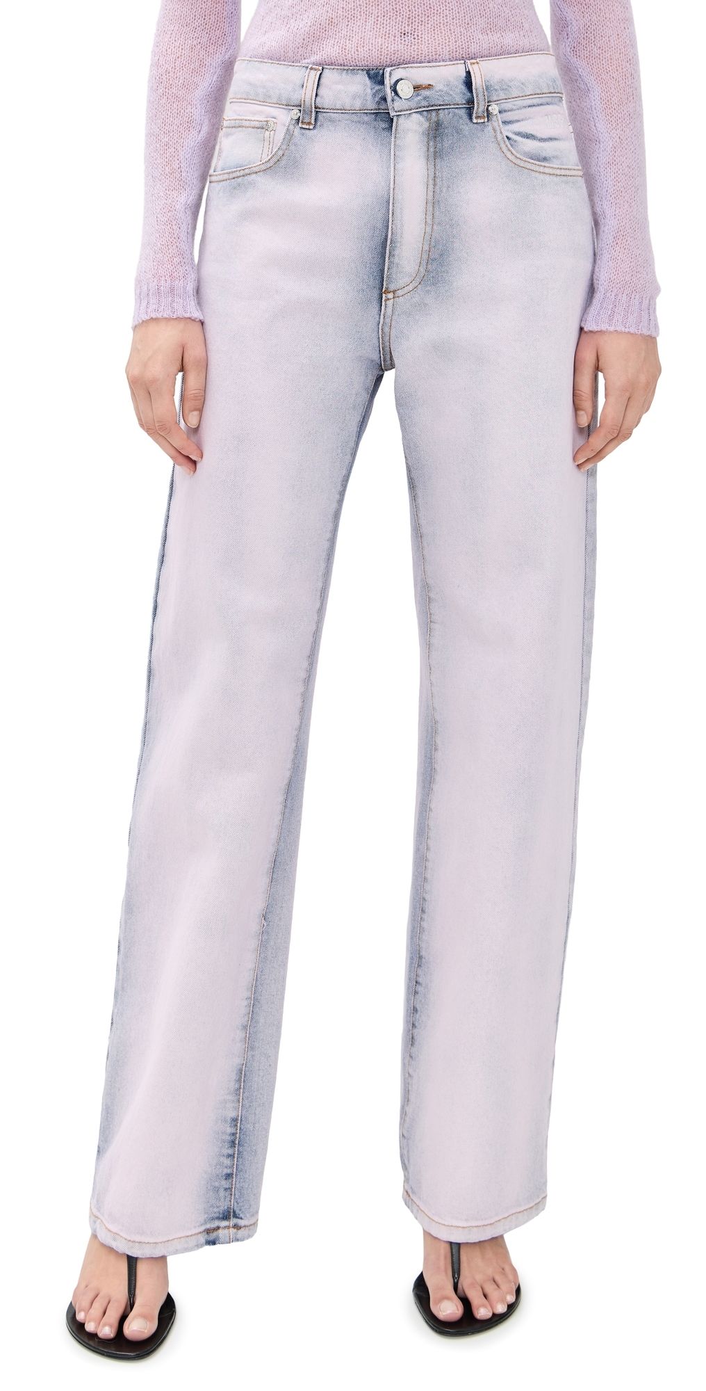 MSGM Colored Denim Jeans Candyfloss 40