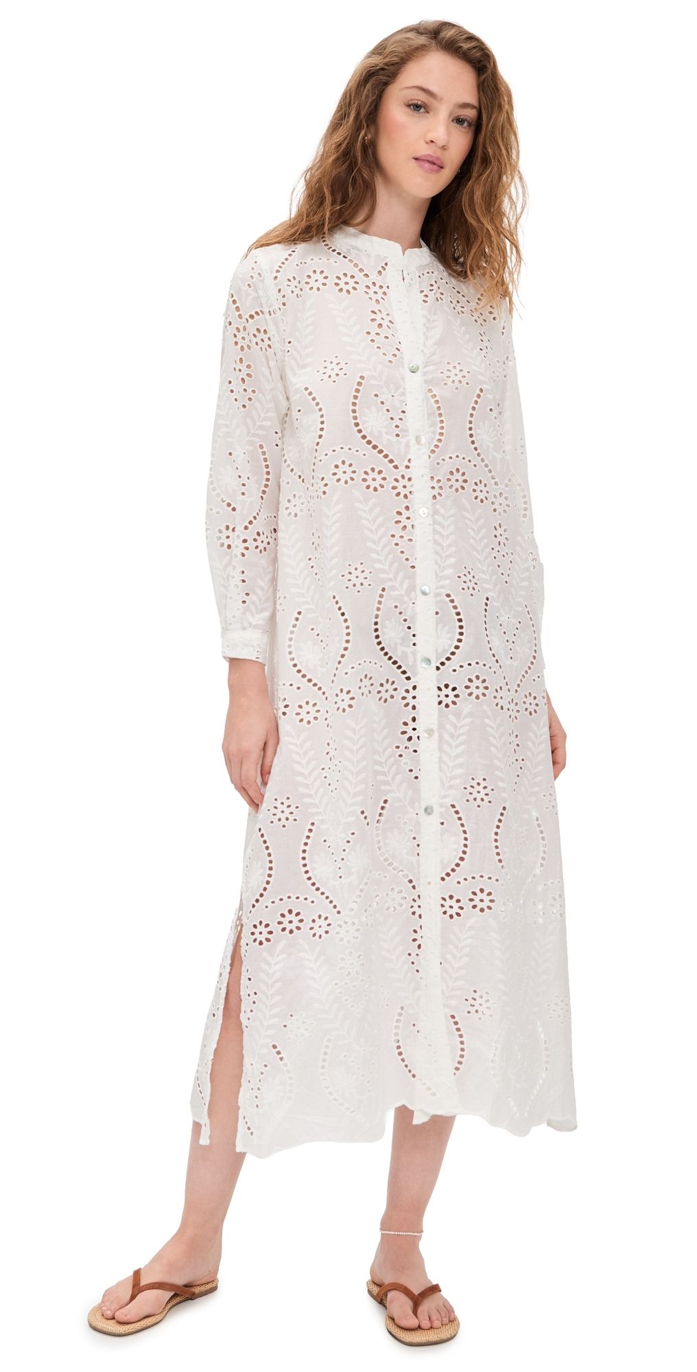 Natalie Martin Collection MB Dress Athena Embroidery Salt XS