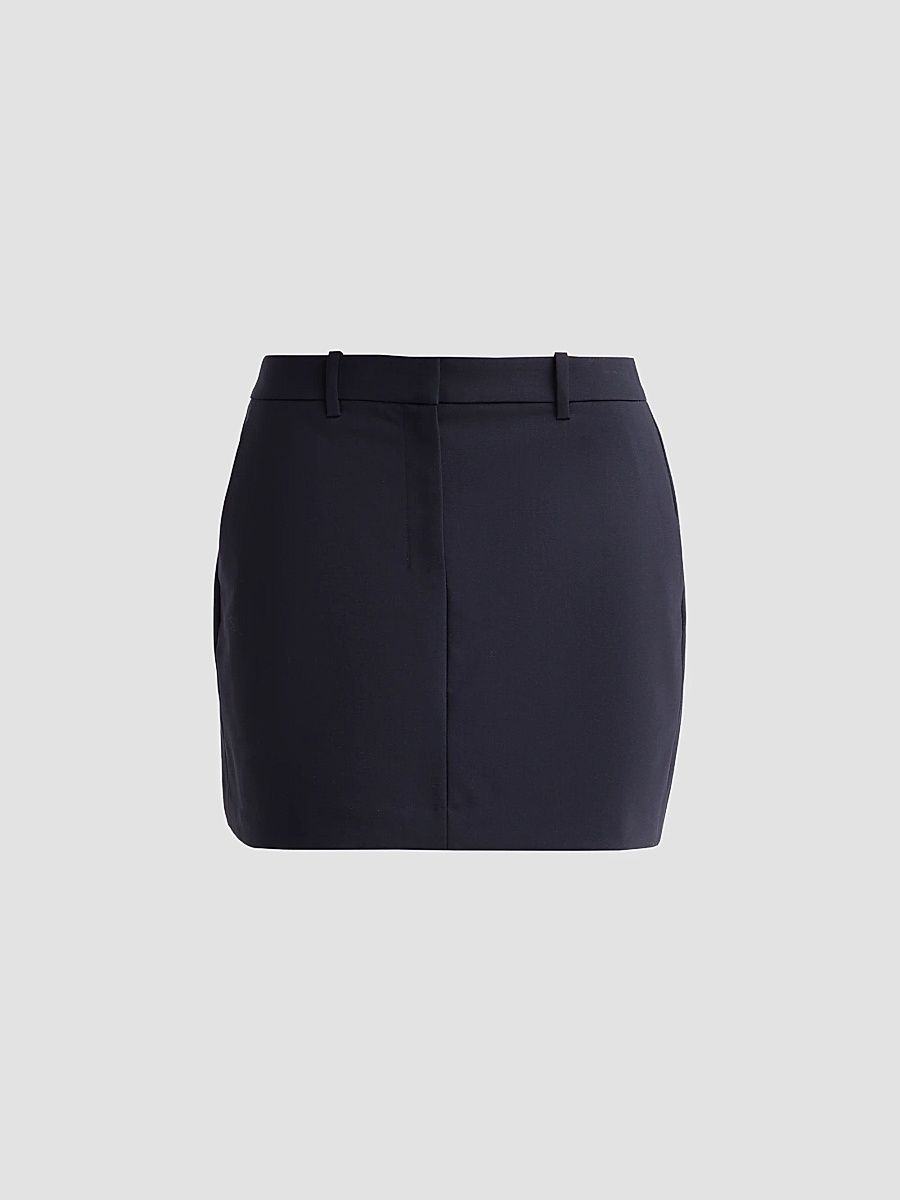 Women's Mini Trouser Skirt - Deep Navy - Size 00