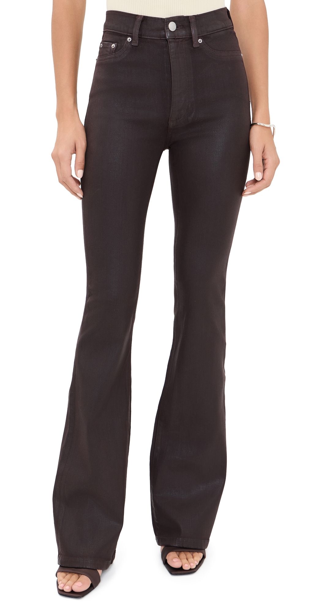DL1961 Bridget Bootcut High Rise Instasculpt Jeans 33 dark elm coated (dl ultimate) 24