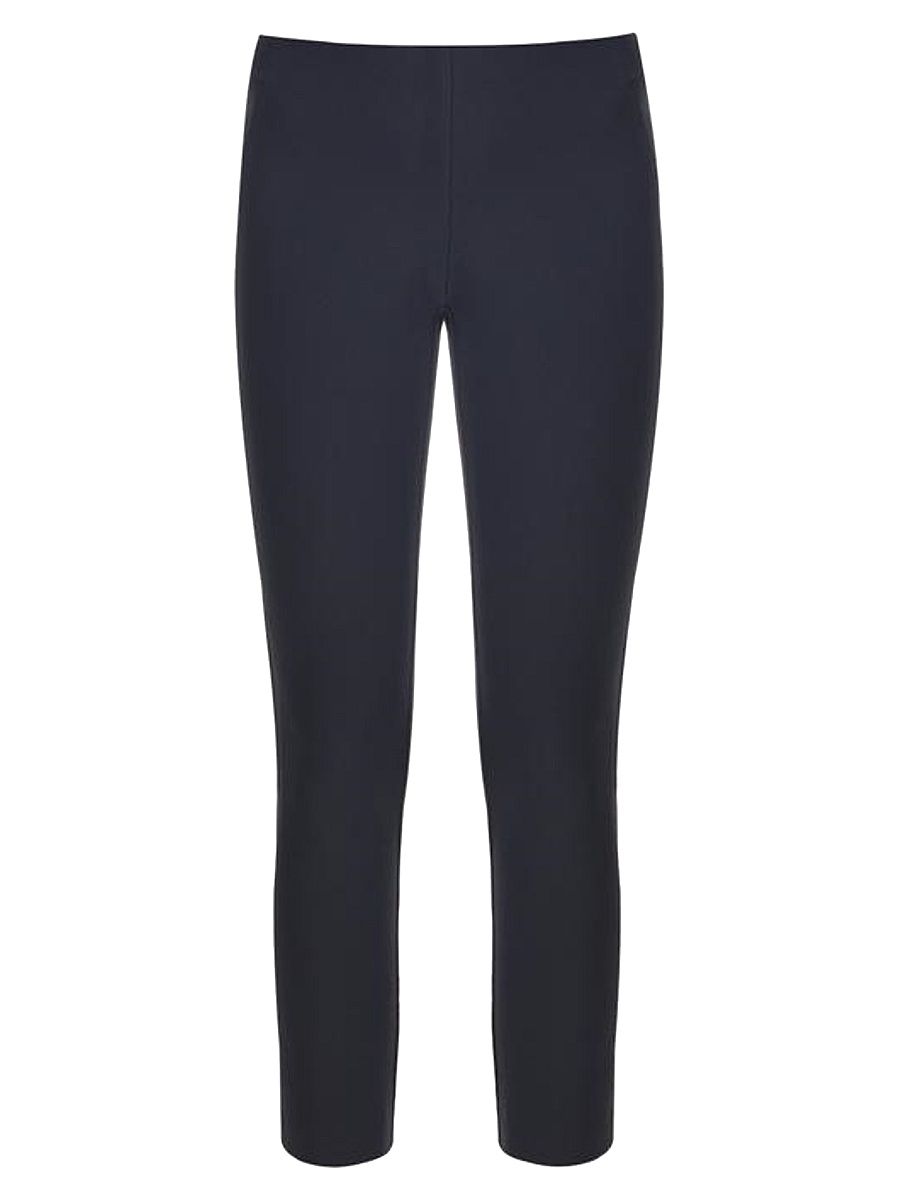 Veronica Beard Women's Core Zip-Back Scuba Pants - Black - Size 24