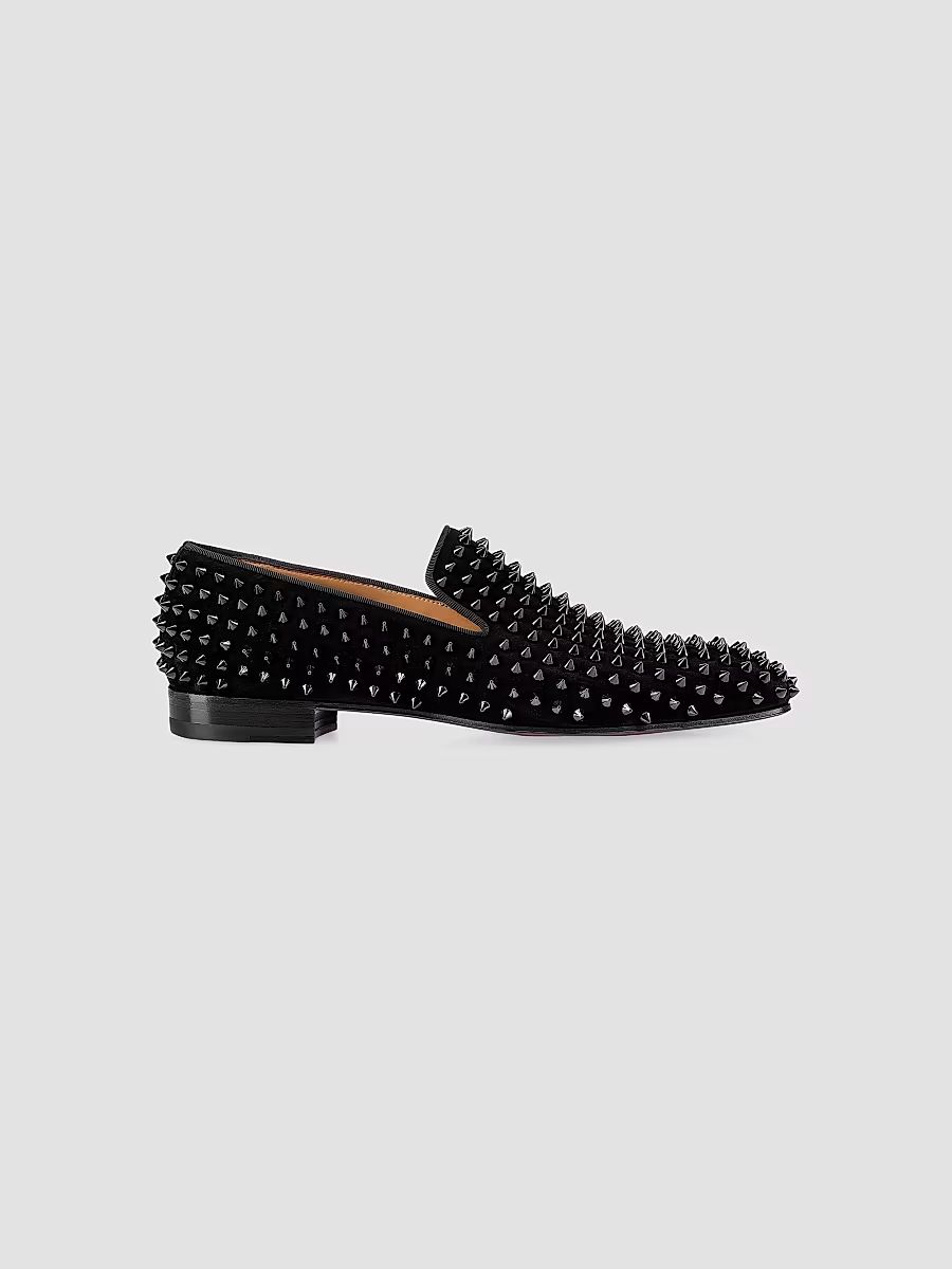 Christian Louboutin Men's Dandelion Spike Shoes - Black - Size 15