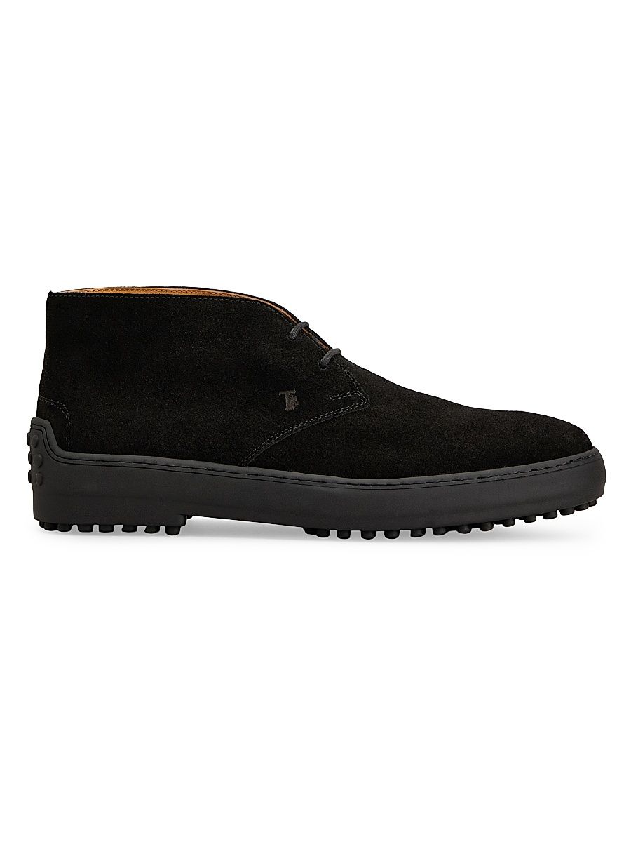 Men's Gommino Suede Desert Ankle Boots - Nero - Size 11