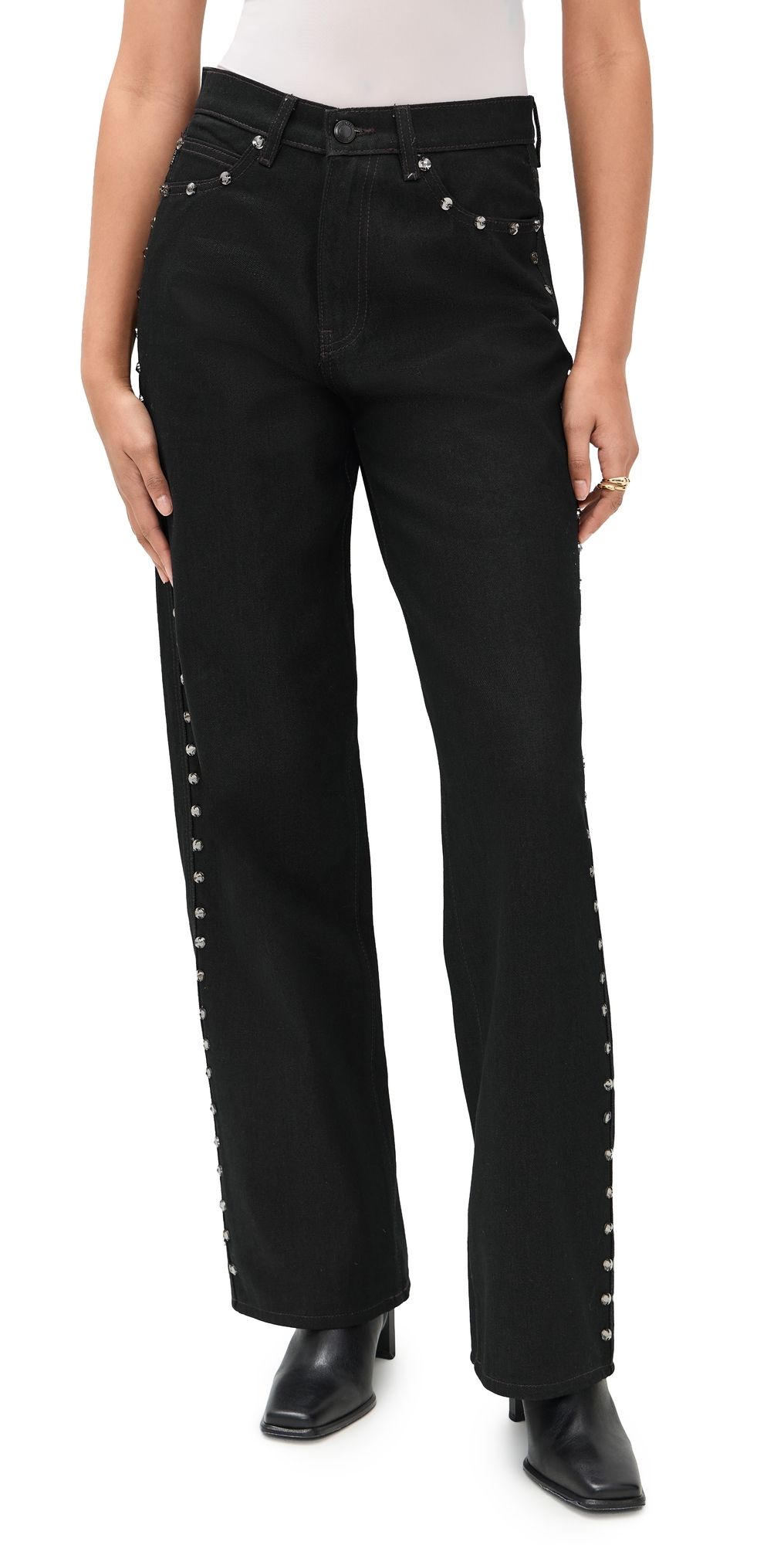 DL1961 Kaylen Soft Curve High Rise Jeans Eternity Embellished (Vintage) 26