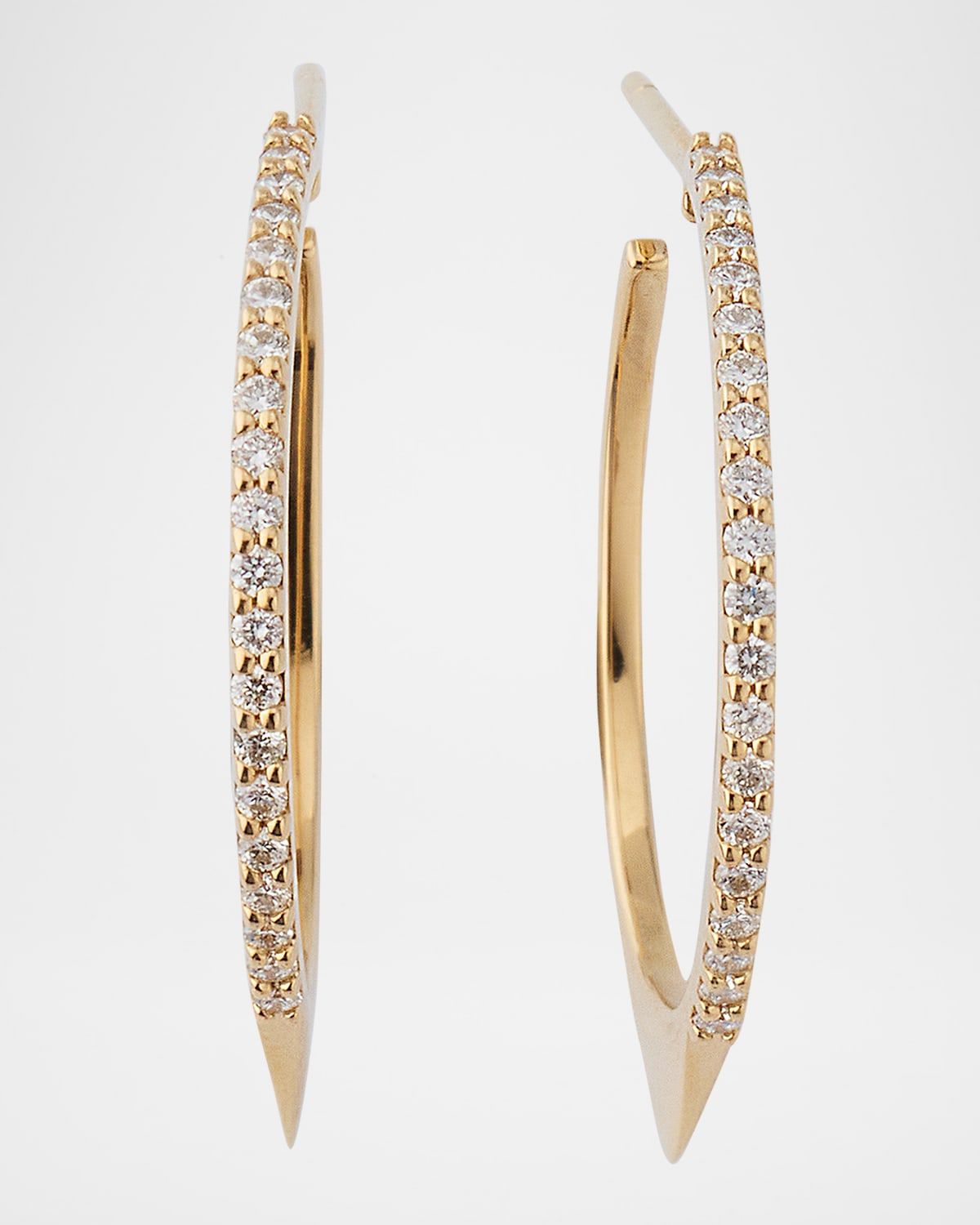 Eclipse Diamond Hoop Earrings