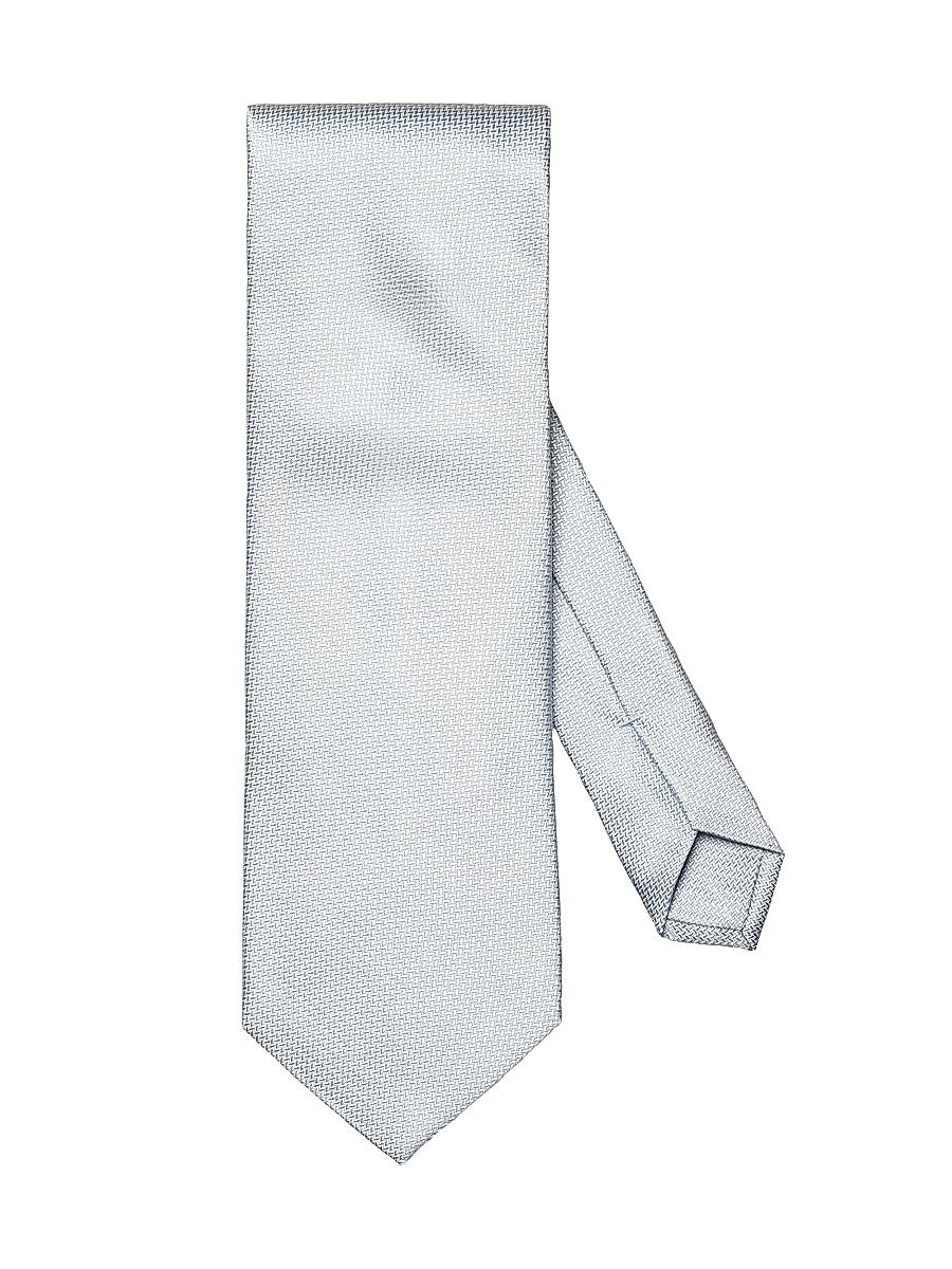 Men's Herringbone Woven Silk Tie - Blue