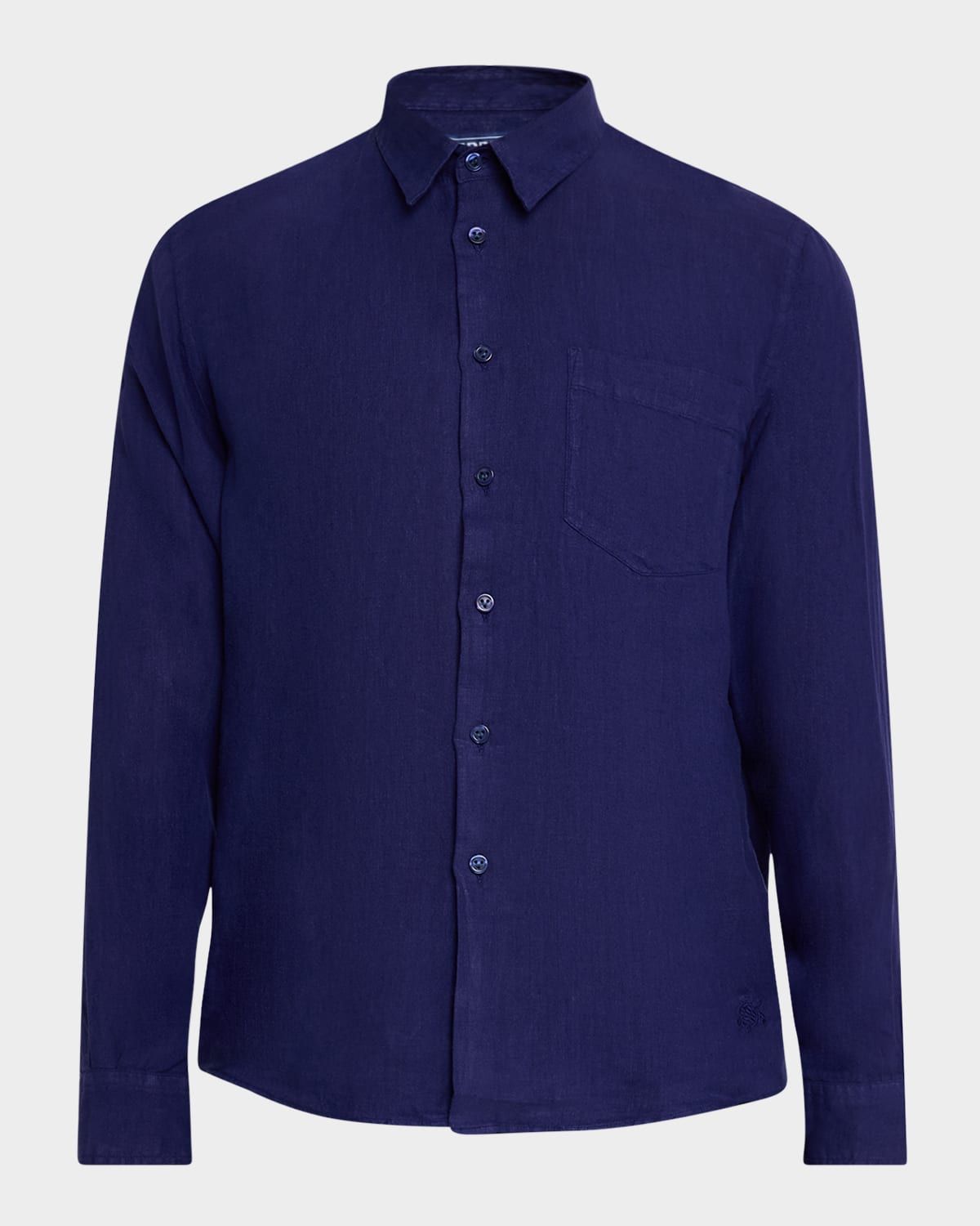 Men & apos;s Caroubis Solid Linen Sport Shirt
