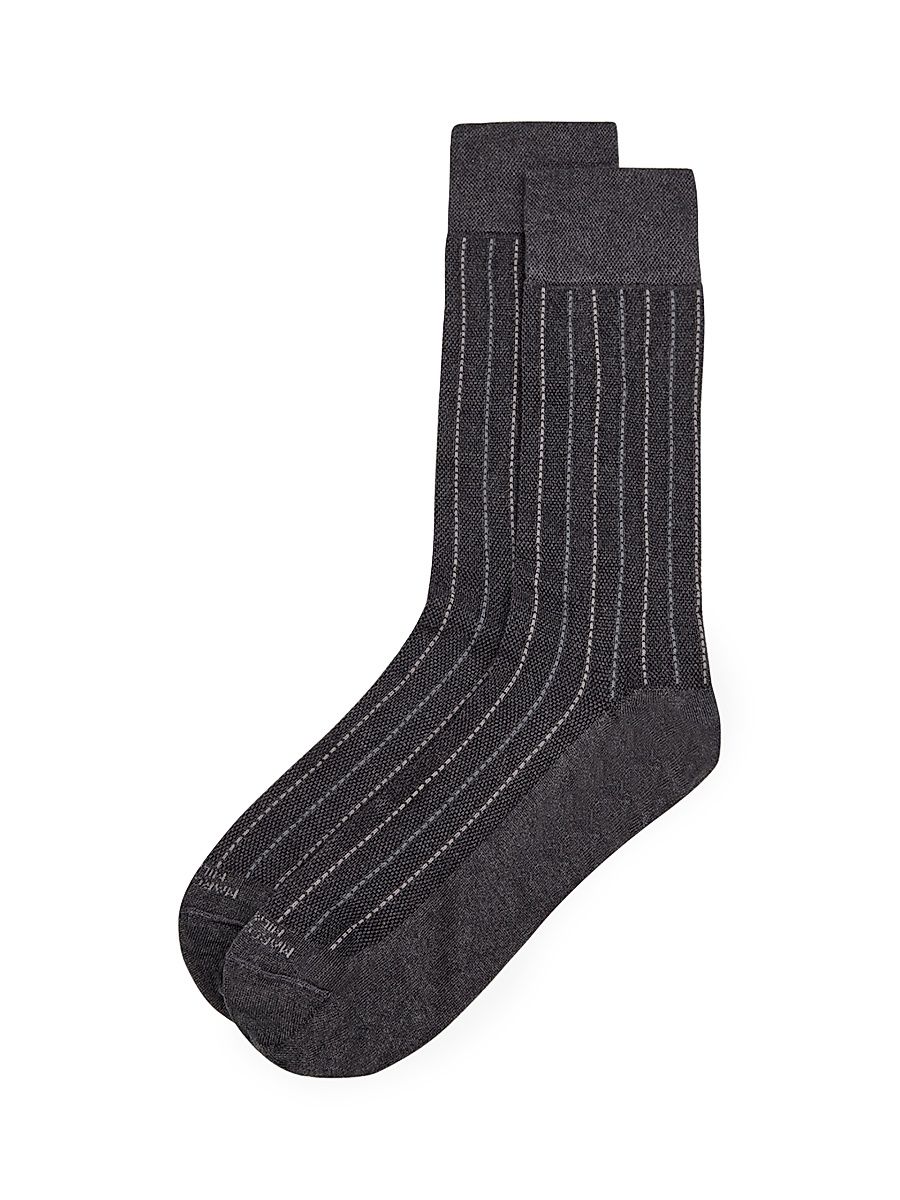 Men's Elegance Cashmere-Blend Socks - Charcoal