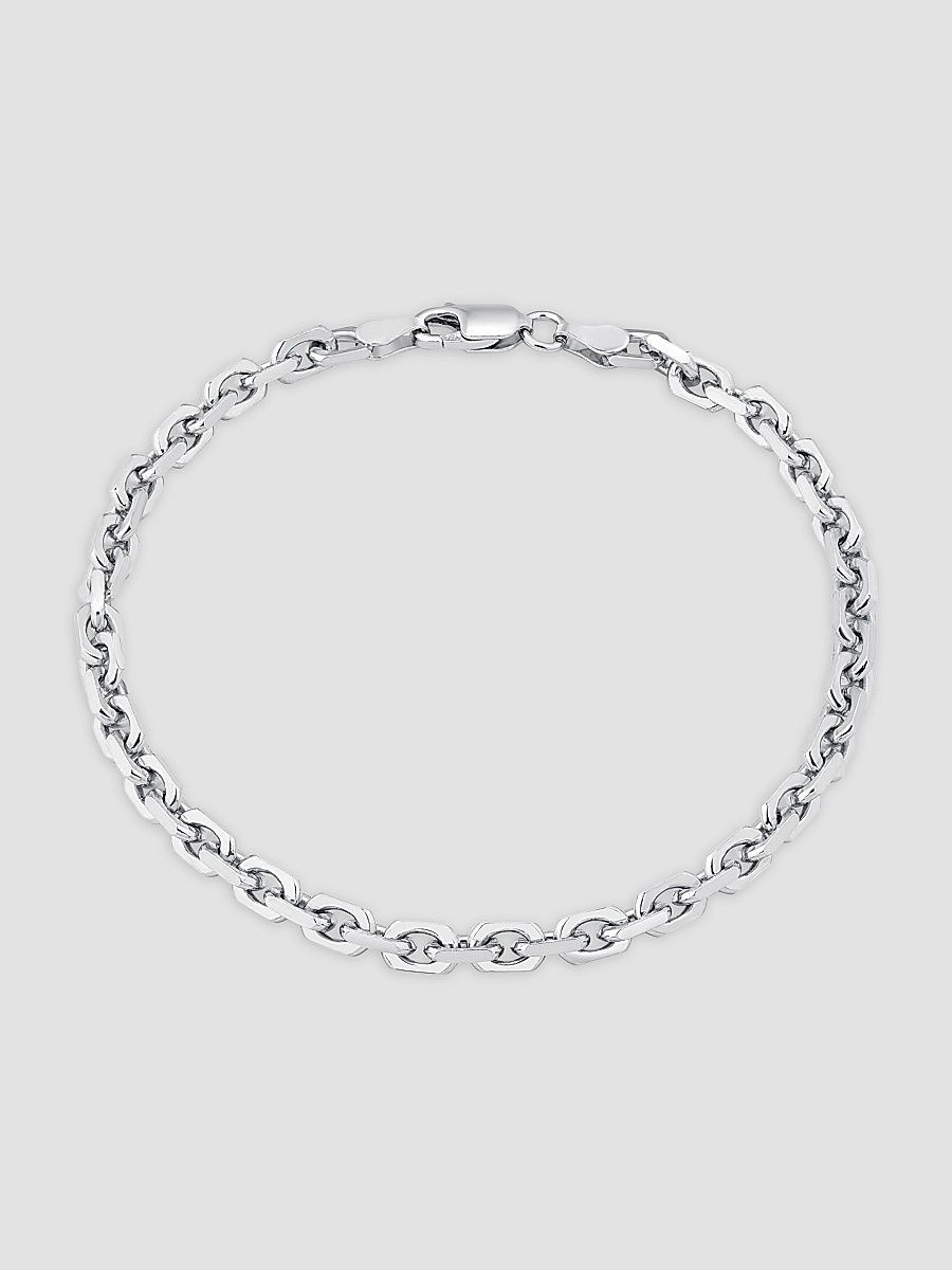 Men's Captain Link Bracelet in Sterling Silver - Silver
