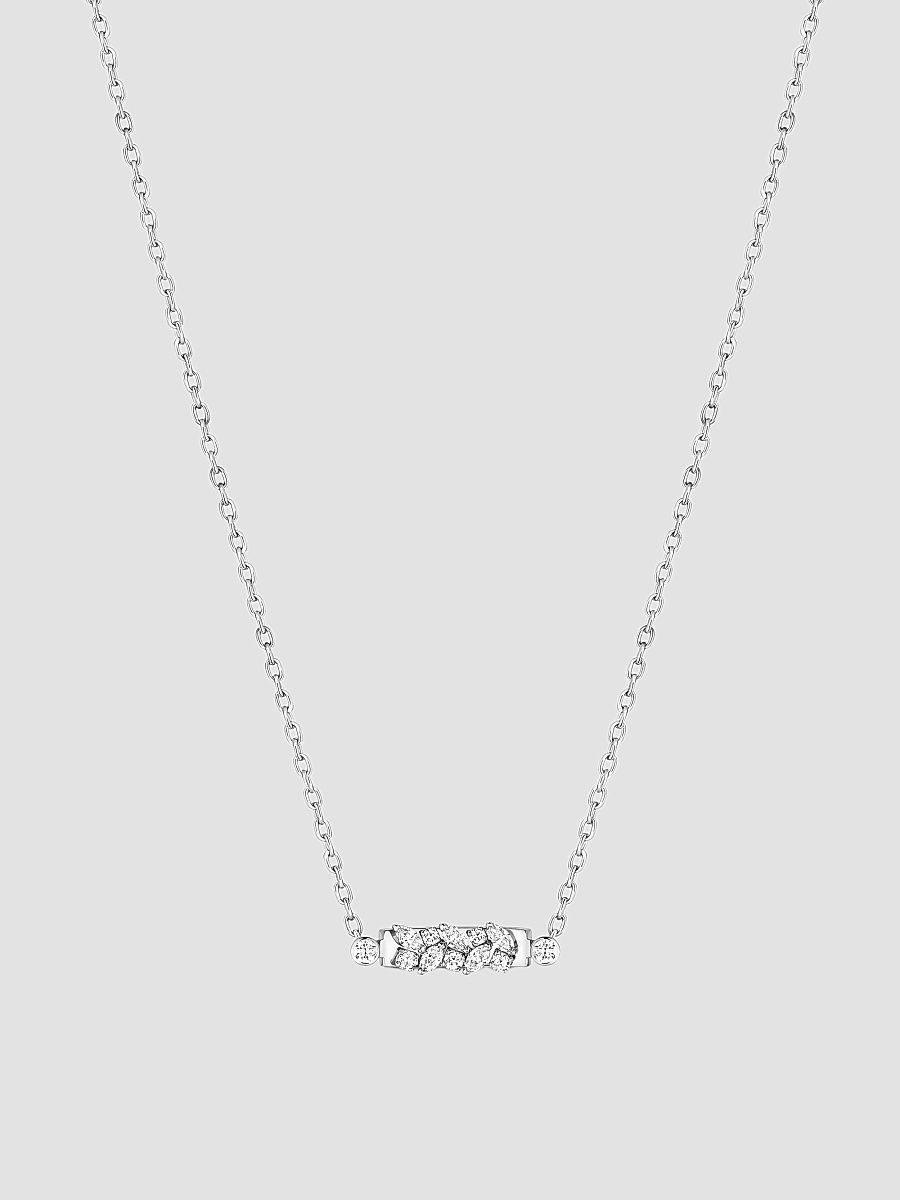 Women's Mood Soiree 18K White Gold Diamond Pendant Necklace - White Gold
