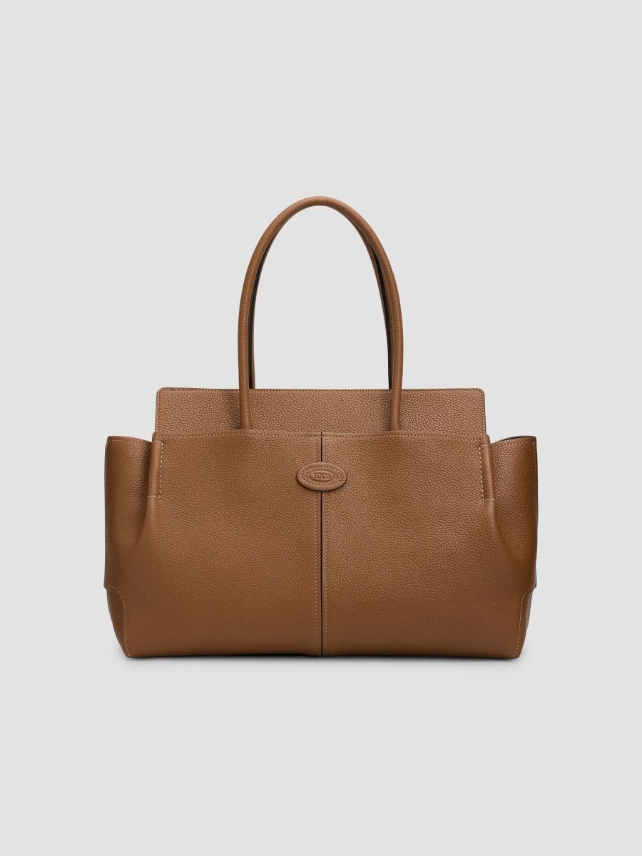 Tod's Women's Medium Leather Shopping Bag - Marrone Chiaro