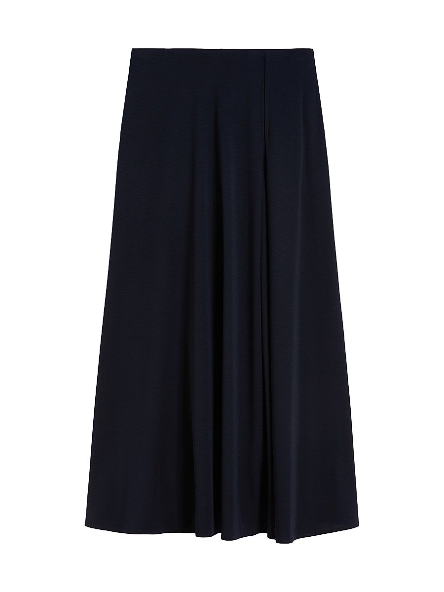 Women's Wool Jersey Skirt - Ultramarine - Size Large