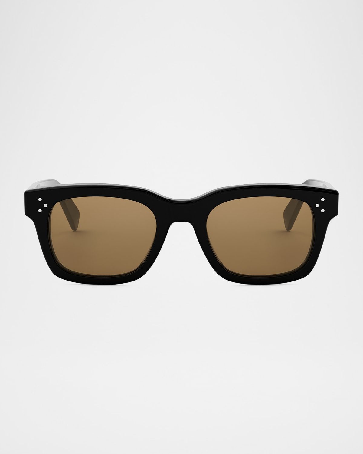 Men & apos;s Bold 3-Dots Nylon Rectangle Sunglasses