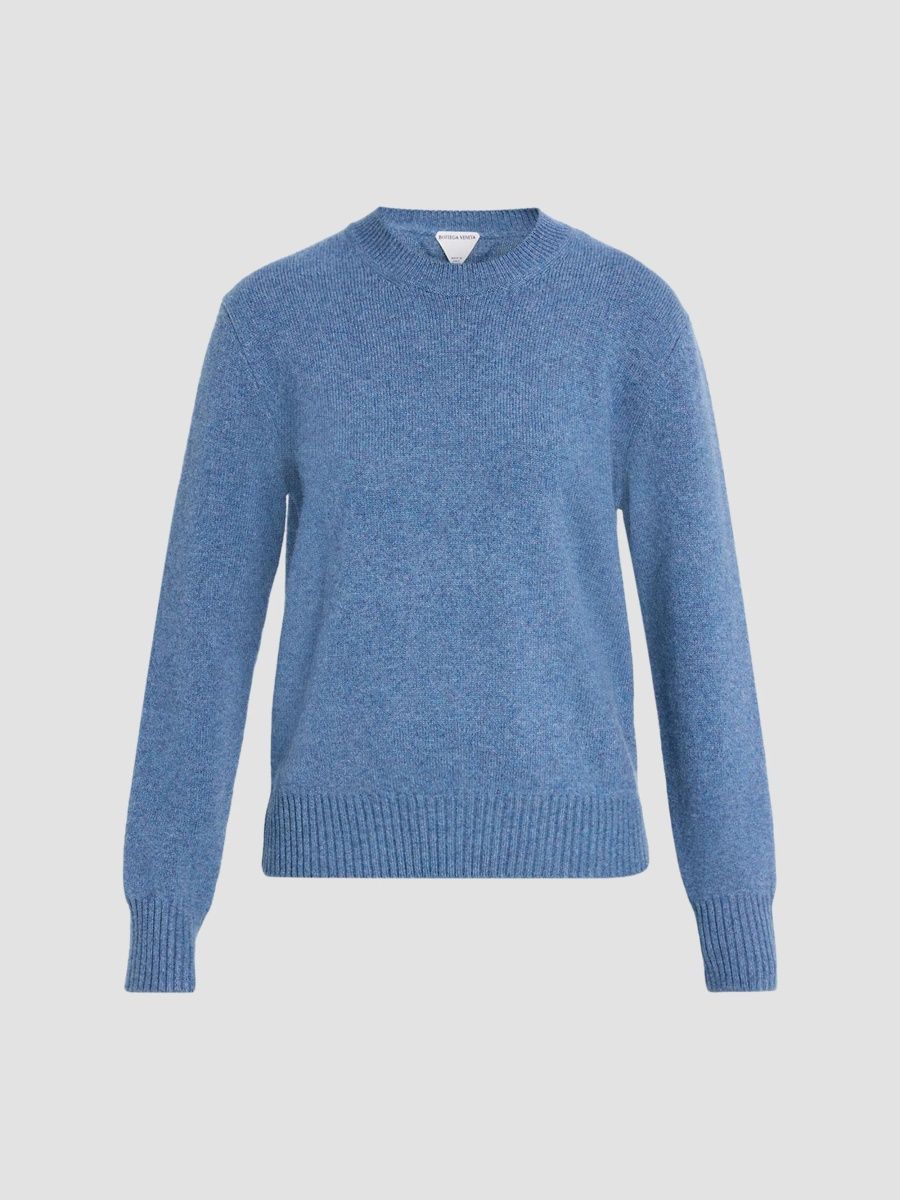 Bottega Veneta Women's Cashmere-Blend Crewneck Sweater - Blue - Size XS