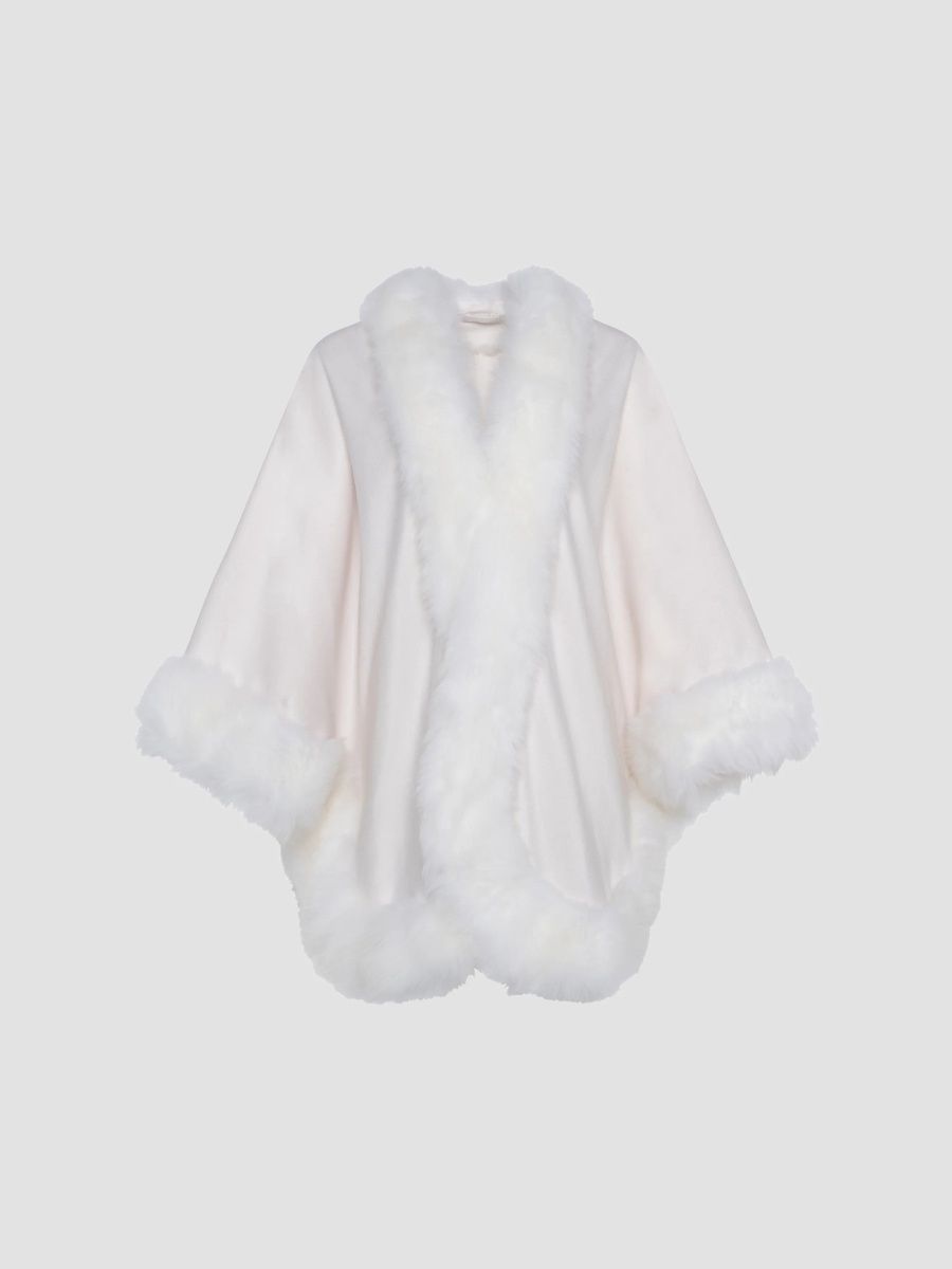 Gorski Women's Select Cashmere Cape - Ivory