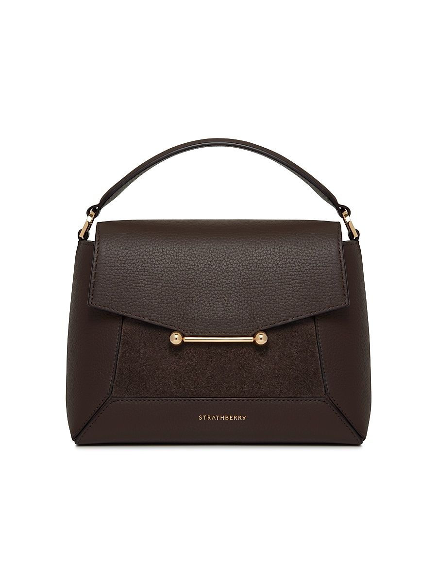Women's Mosaic Leather Bag - Dark Chocolate