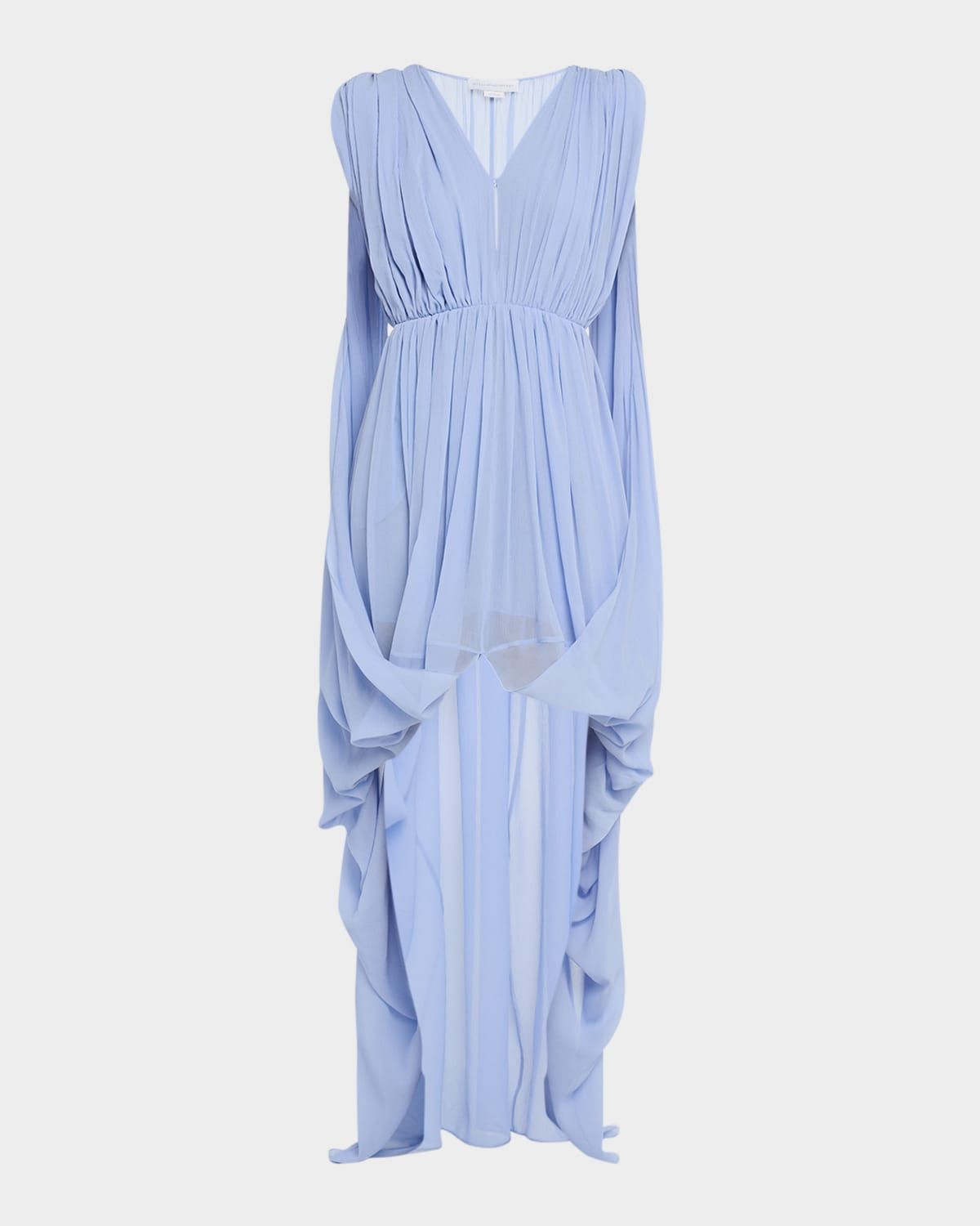 Creponne High-Low Drape Dress