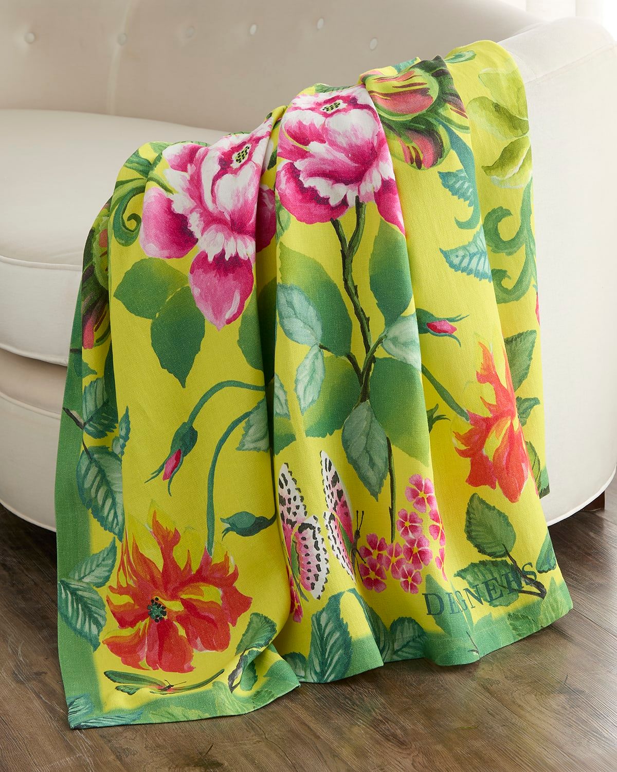 Eleonora Linen Throw, 51" x 71"