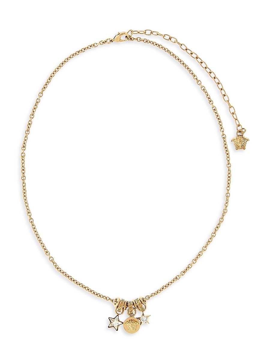 Women's Medusa Star Goldtone & Glass Charm Necklace - Versace Gold