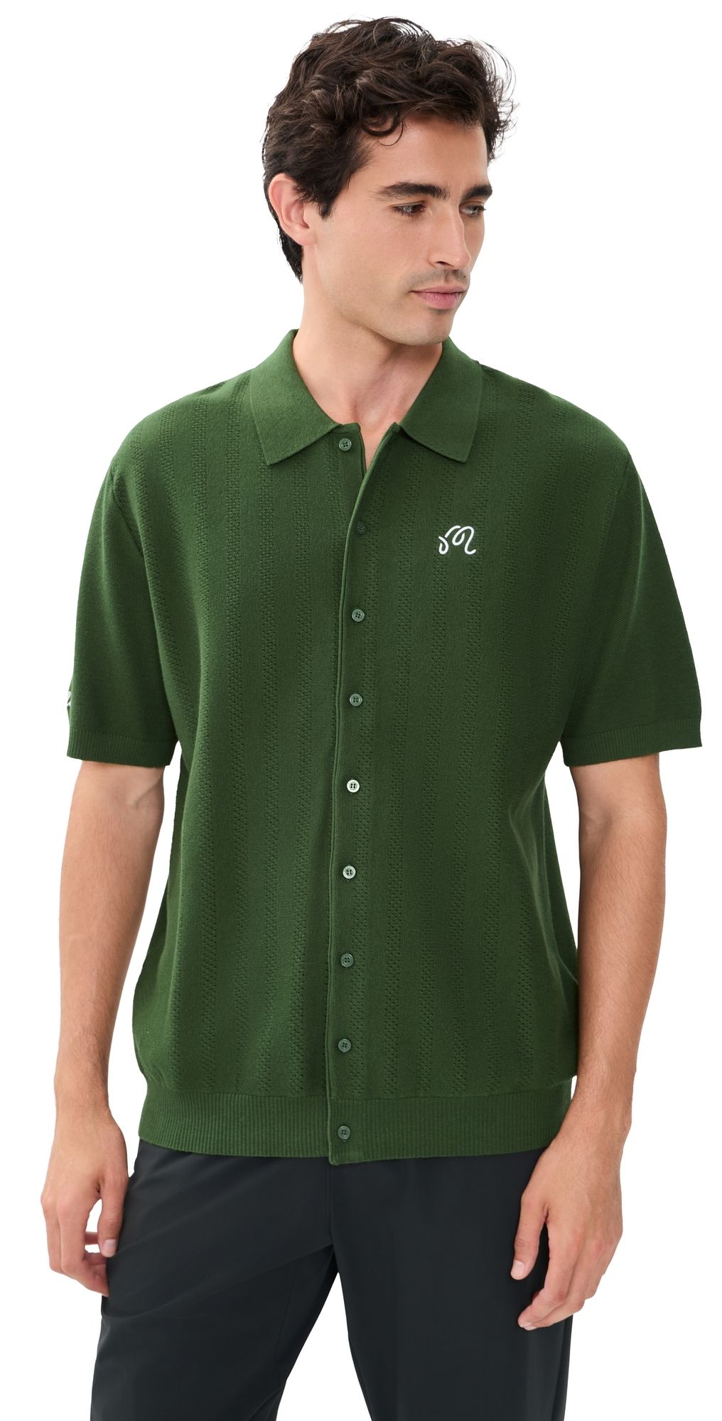 Malbon Crosscut Polo Rifle Green S